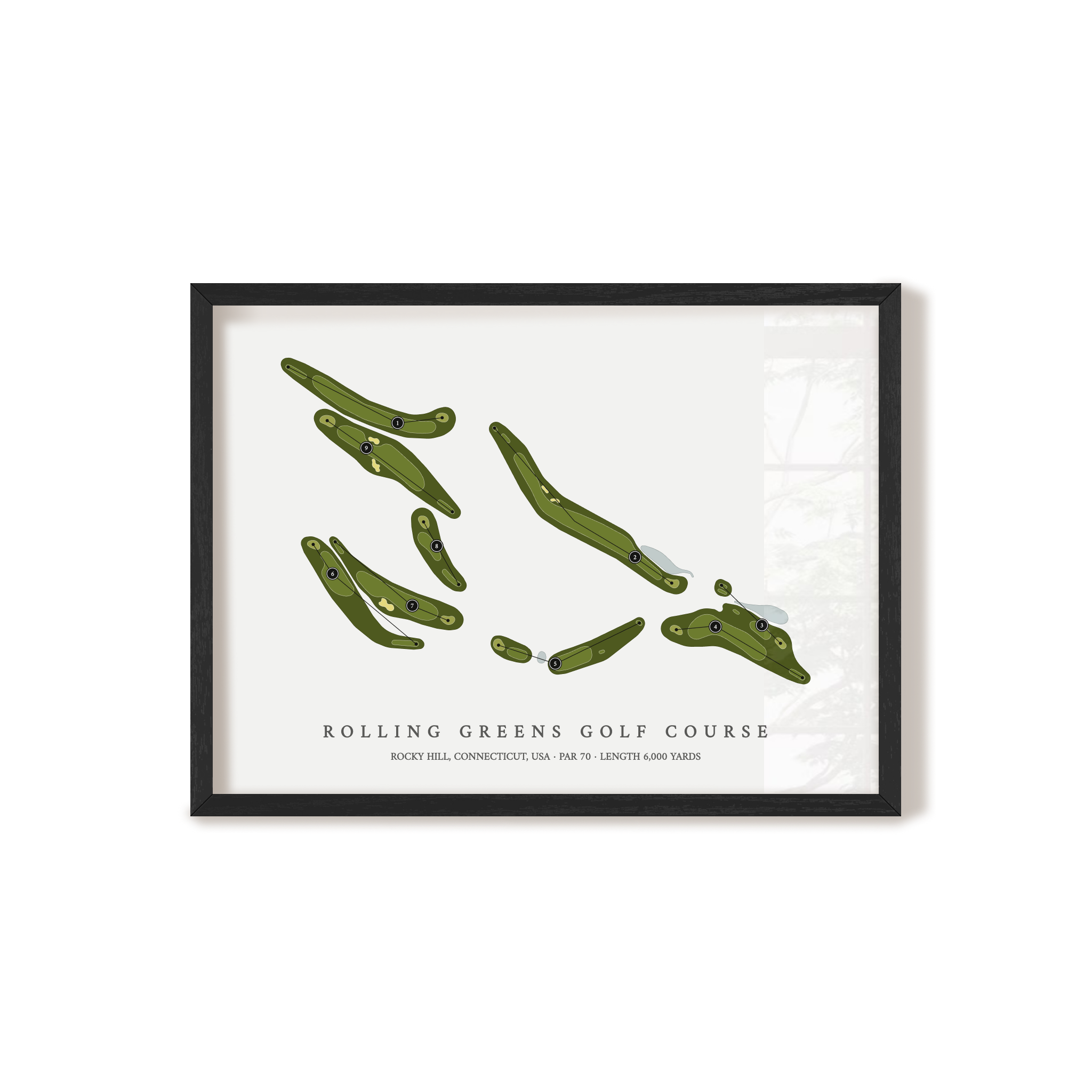 Rolling Greens Golf Course | Golf Course Map | Black+Frame