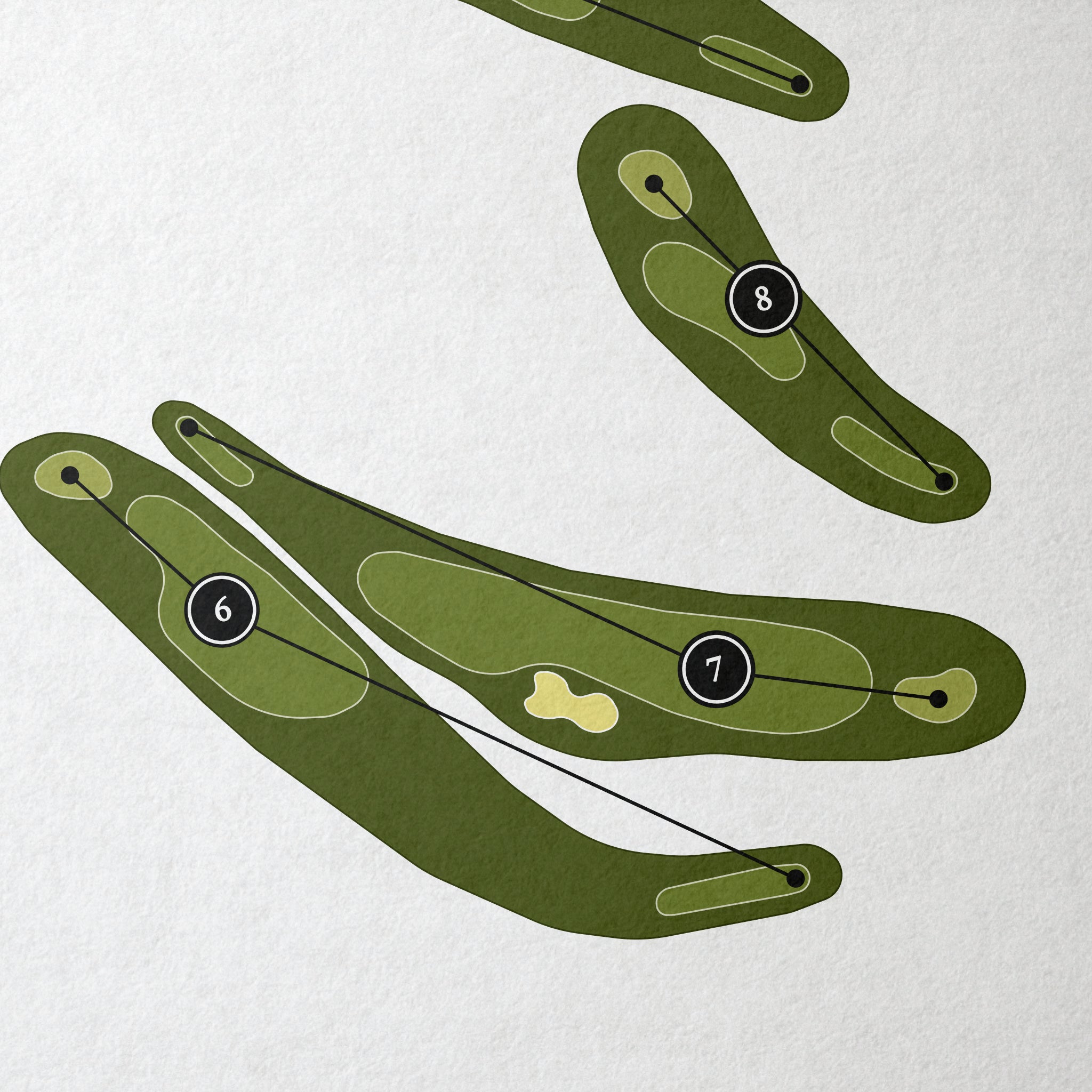 Rolling Greens Golf Course | Golf Course Map | Close+Up