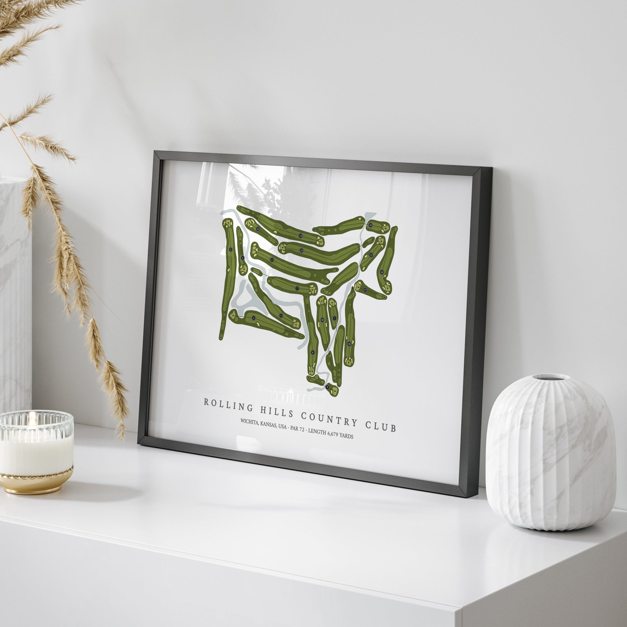 Rolling Hills Country Club | Golf Course Map | On Table