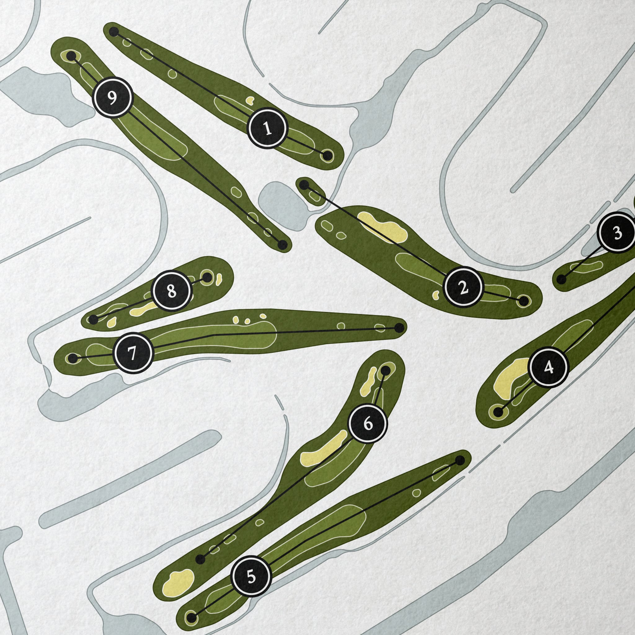 Rotonda Golf & Country Club - Long Marsh | Golf Course Print | Close+Up