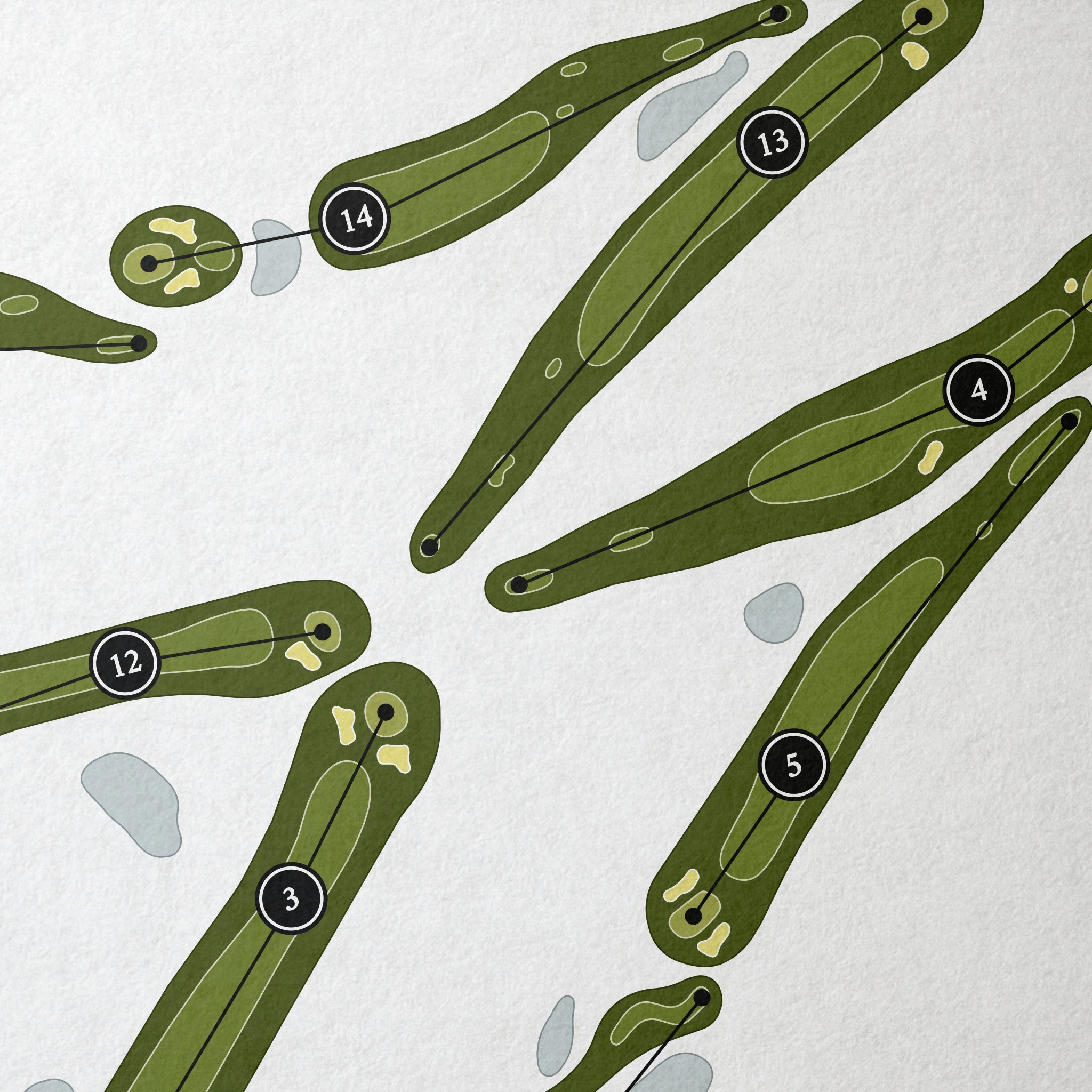 Rotonda Golf & Country Club - Hills Course | Golf Course Map | Close Up