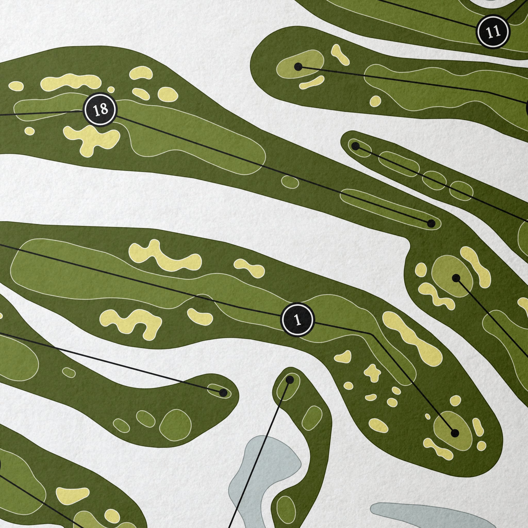 Royal Ashburn Golf Club | Golf Course Map | Close Up