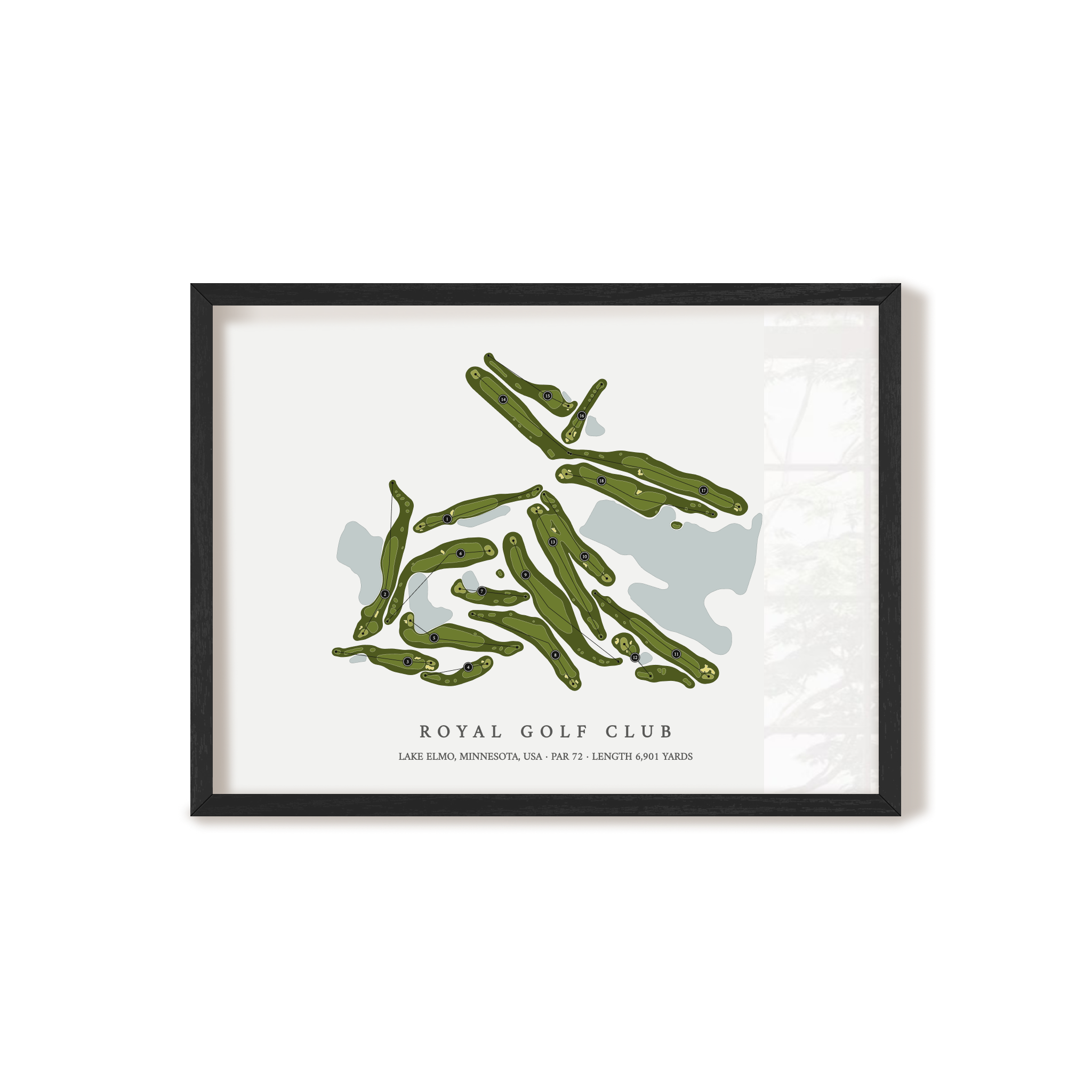 Royal Golf Club | Golf Course Map | Black+Frame