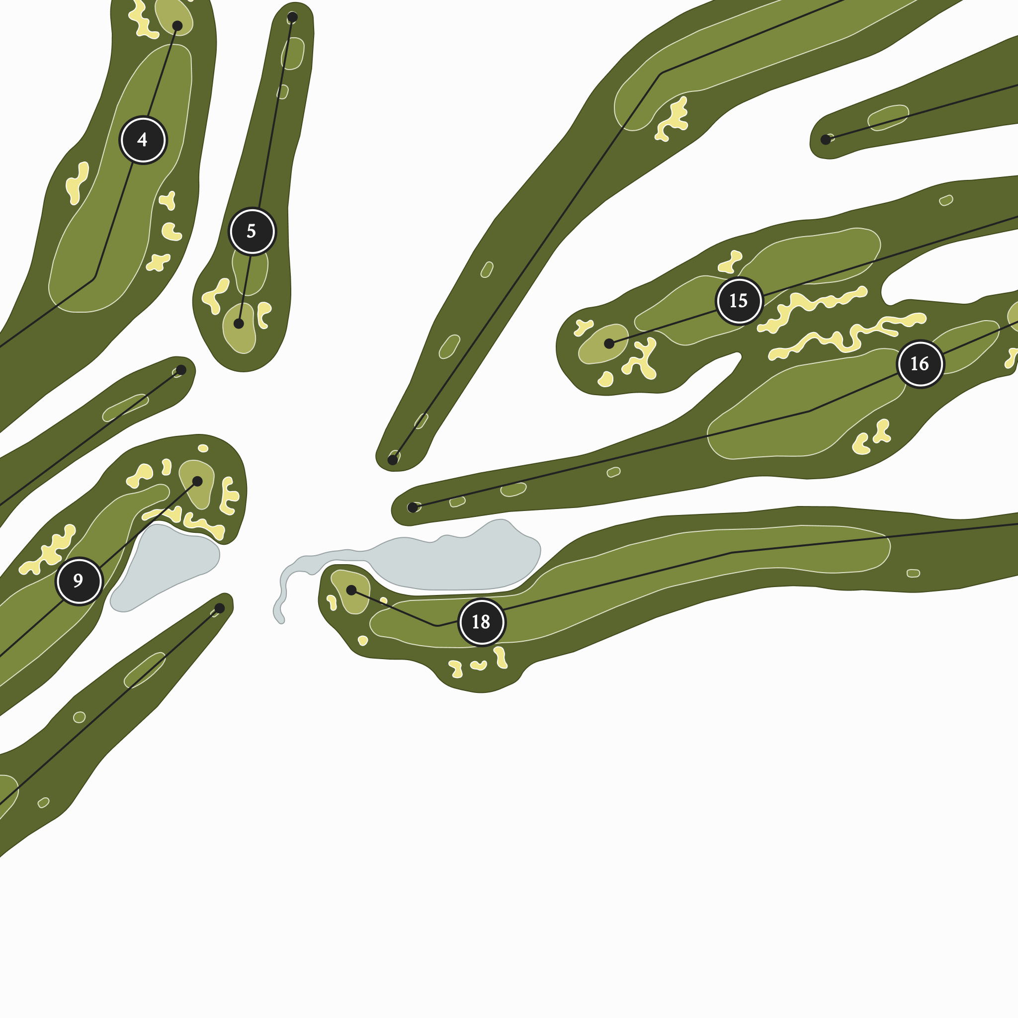 Royal Kunia Country Club | Golf Course Map | Close Up