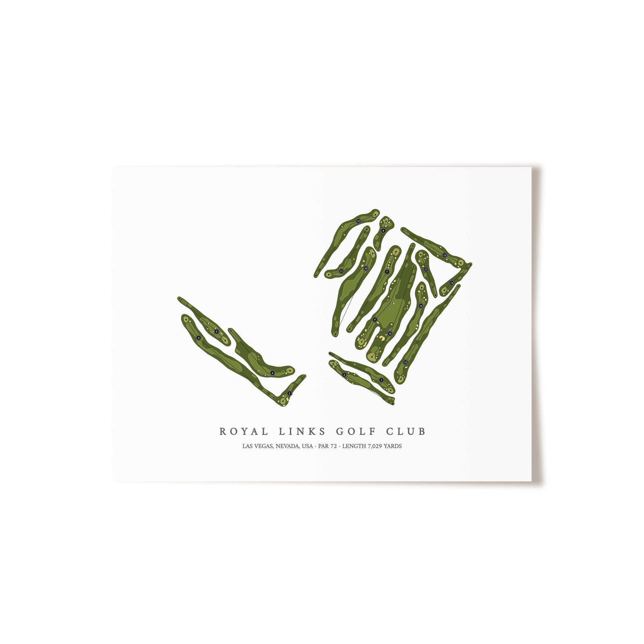 Royal Links Golf Club | Golf Course Print | Unframed