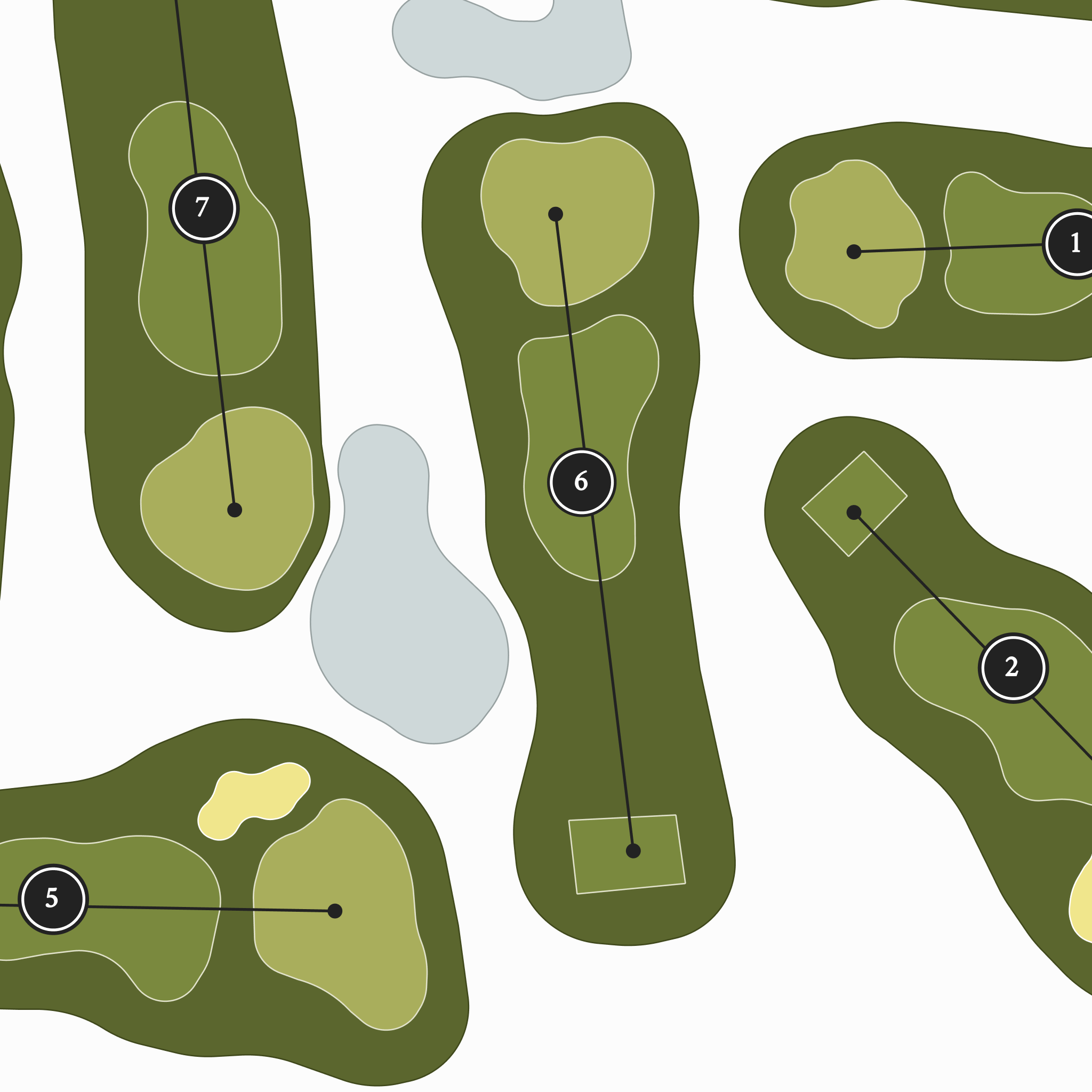 Royal Links Golf Course | Golf Course Print | Close Up