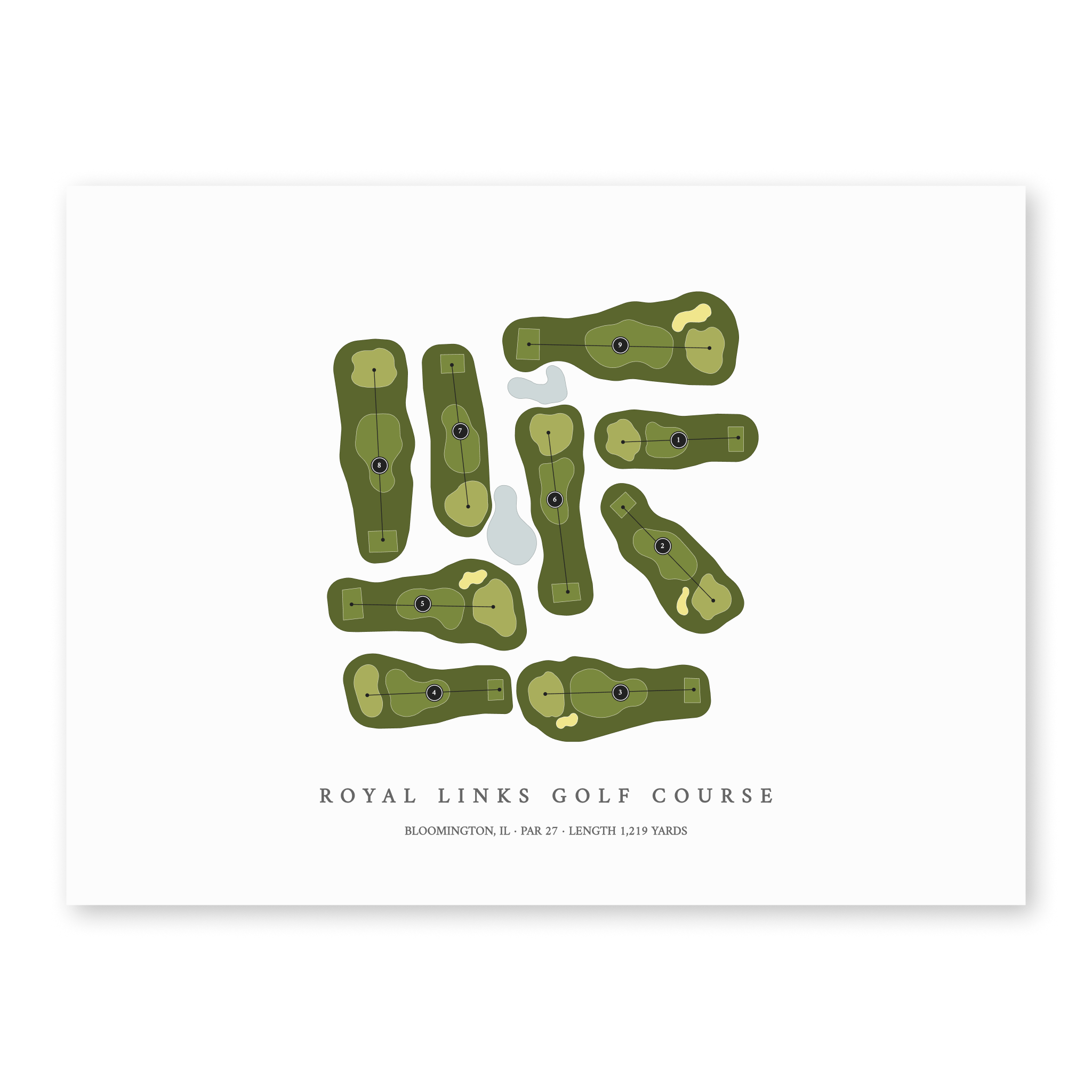 Royal Links Golf Course | Golf Course Print | Unframed