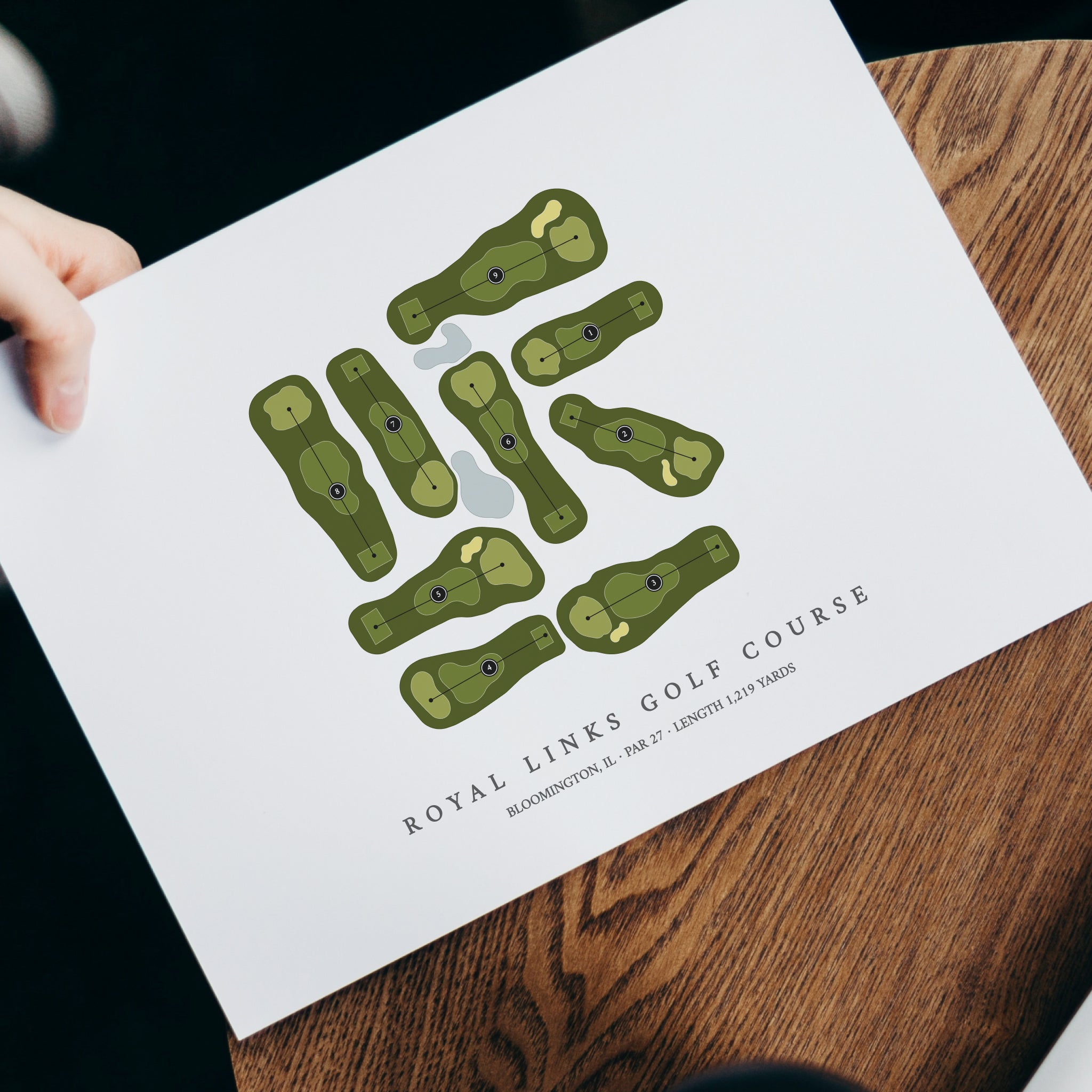 Royal Links Golf Course | Golf Course Print | With Laptop