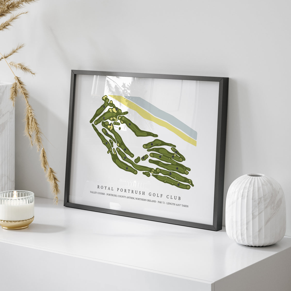 Royal Portrush Golf Club - Valley | Golf Course Map | On Table