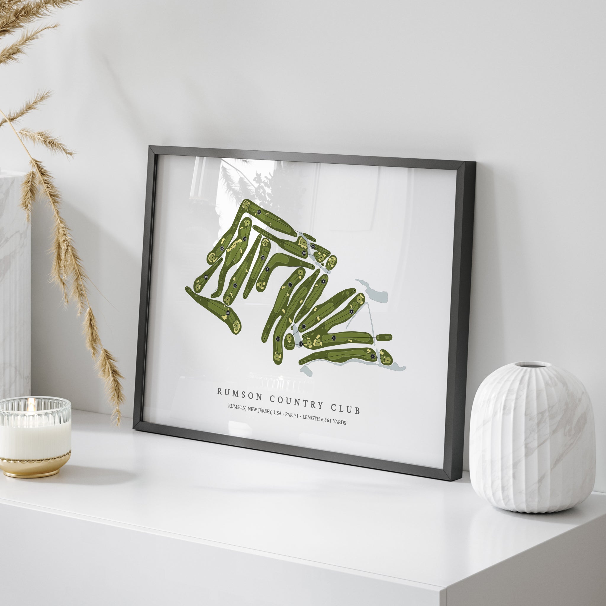 Rumson Country Club | Golf Course Print | On Table