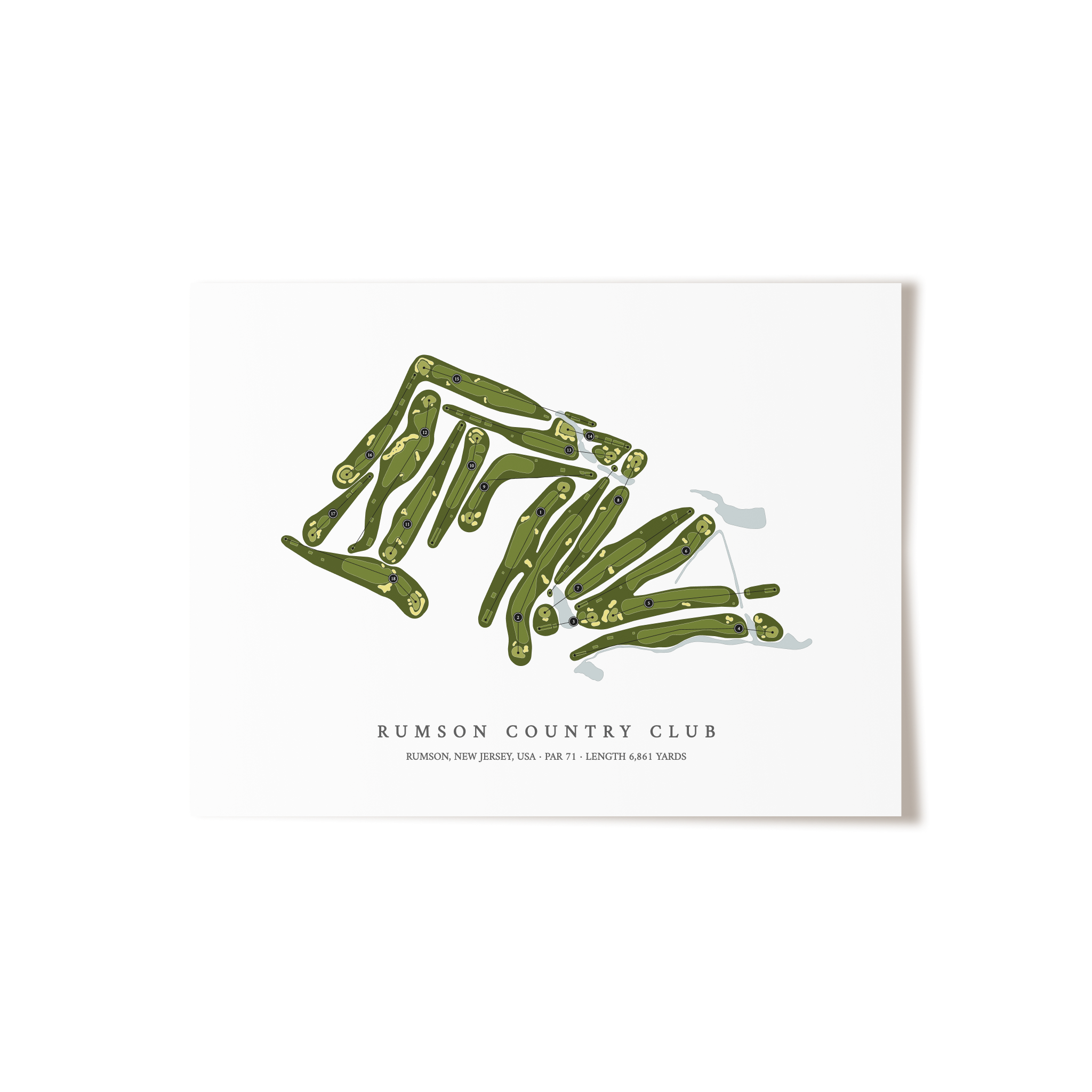 Rumson Country Club | Golf Course Print | Unframed