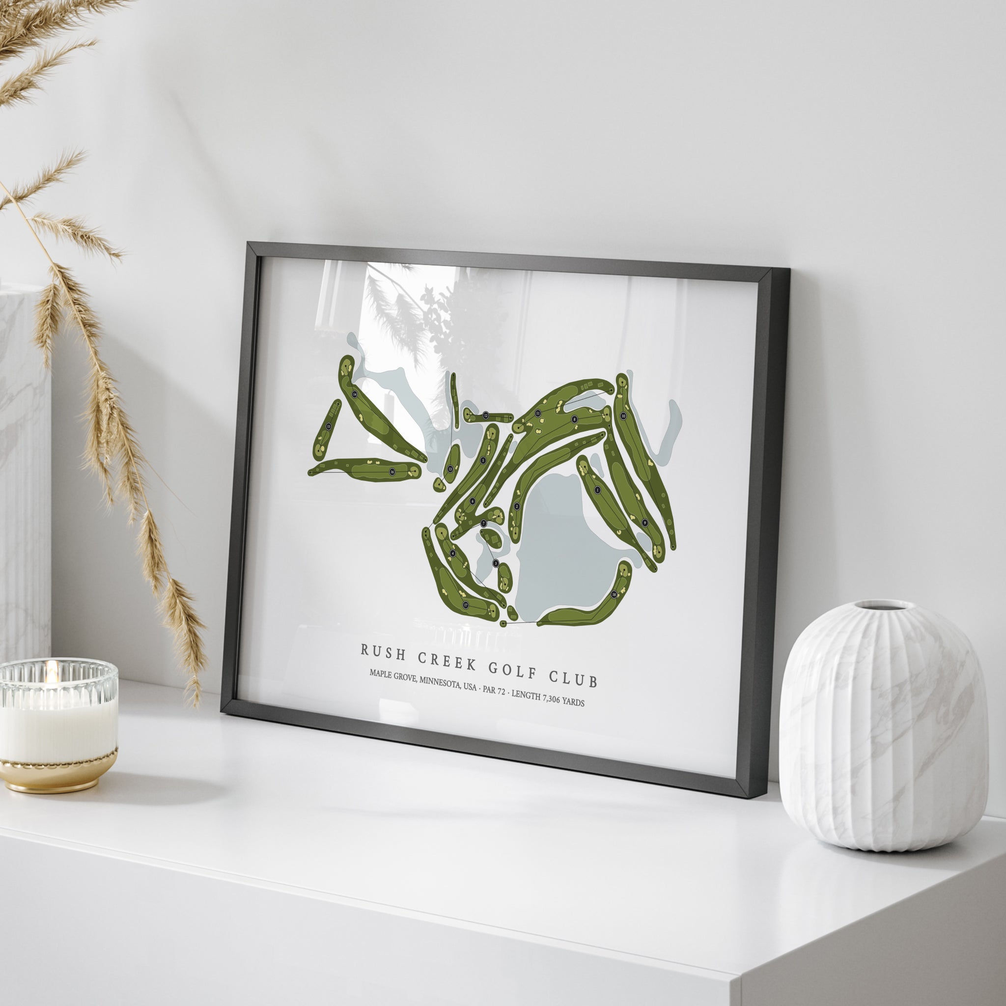 Rush Creek Golf Club | Golf Course Map | On Table
