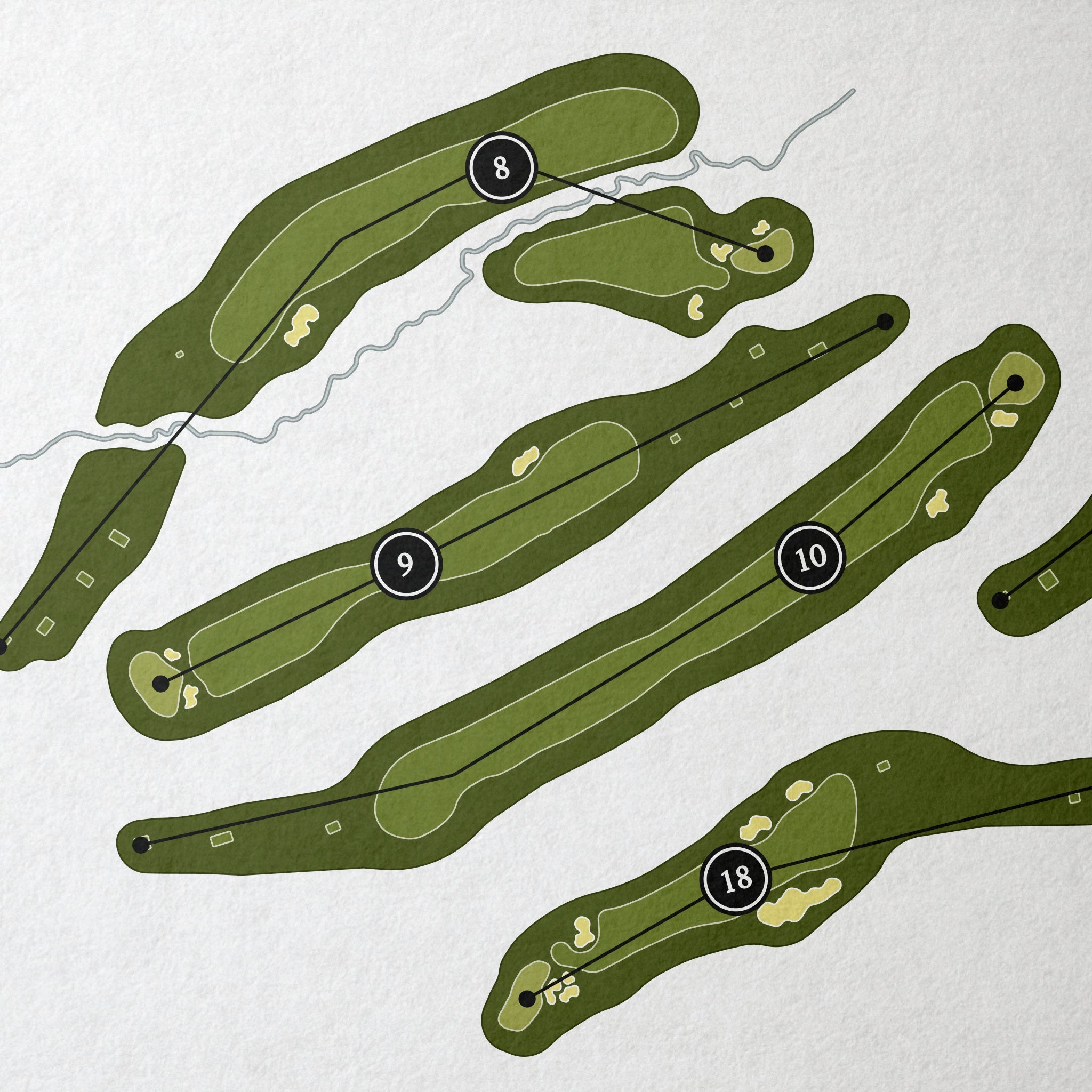 Sage Valley Golf Club | Golf Course Print | Close Up