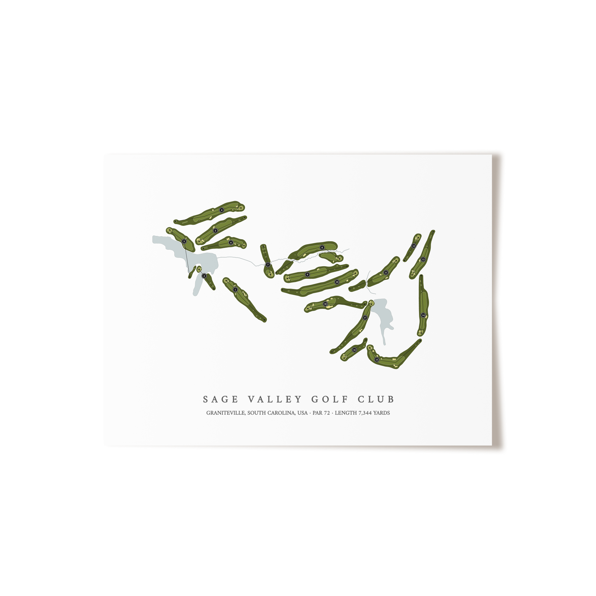 Sage Valley Golf Club | Golf Course Print | Unframed
