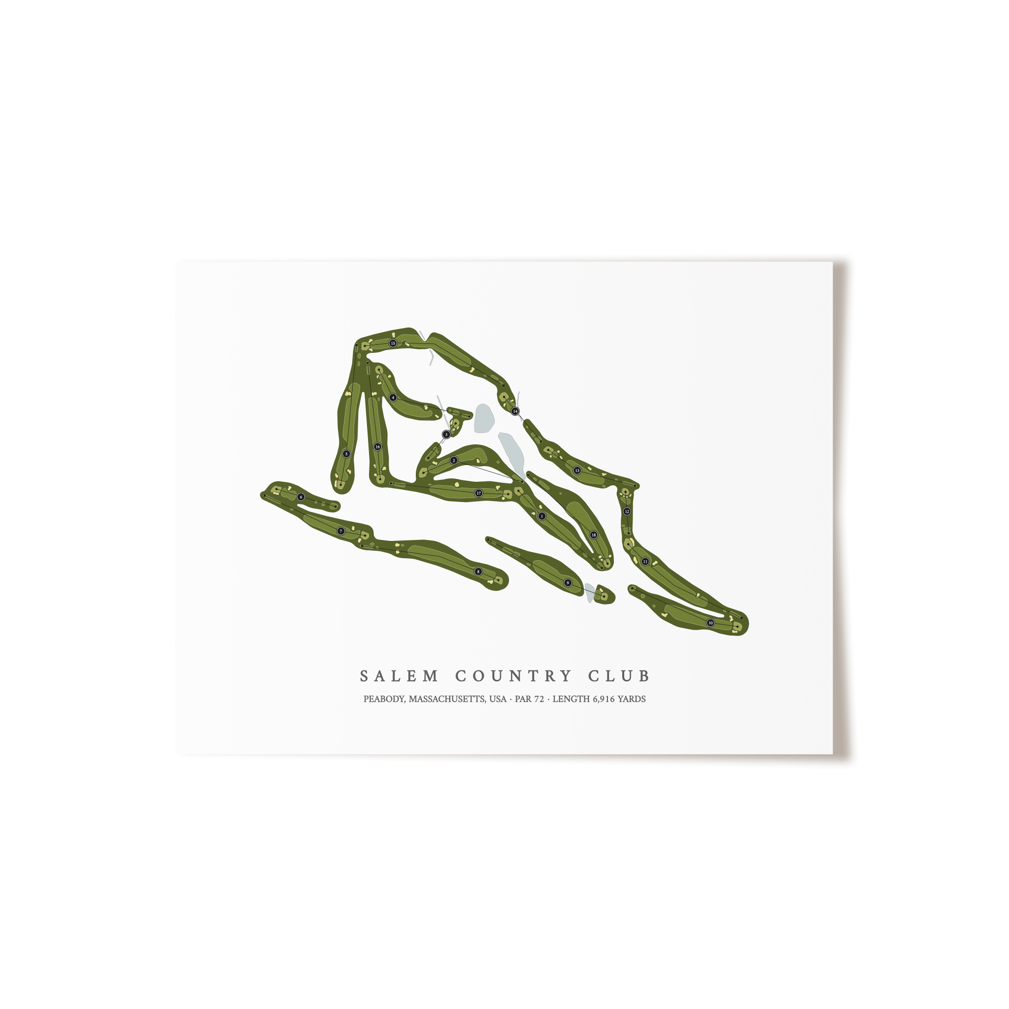 Salem Country Club | Golf Course Print | Unframed