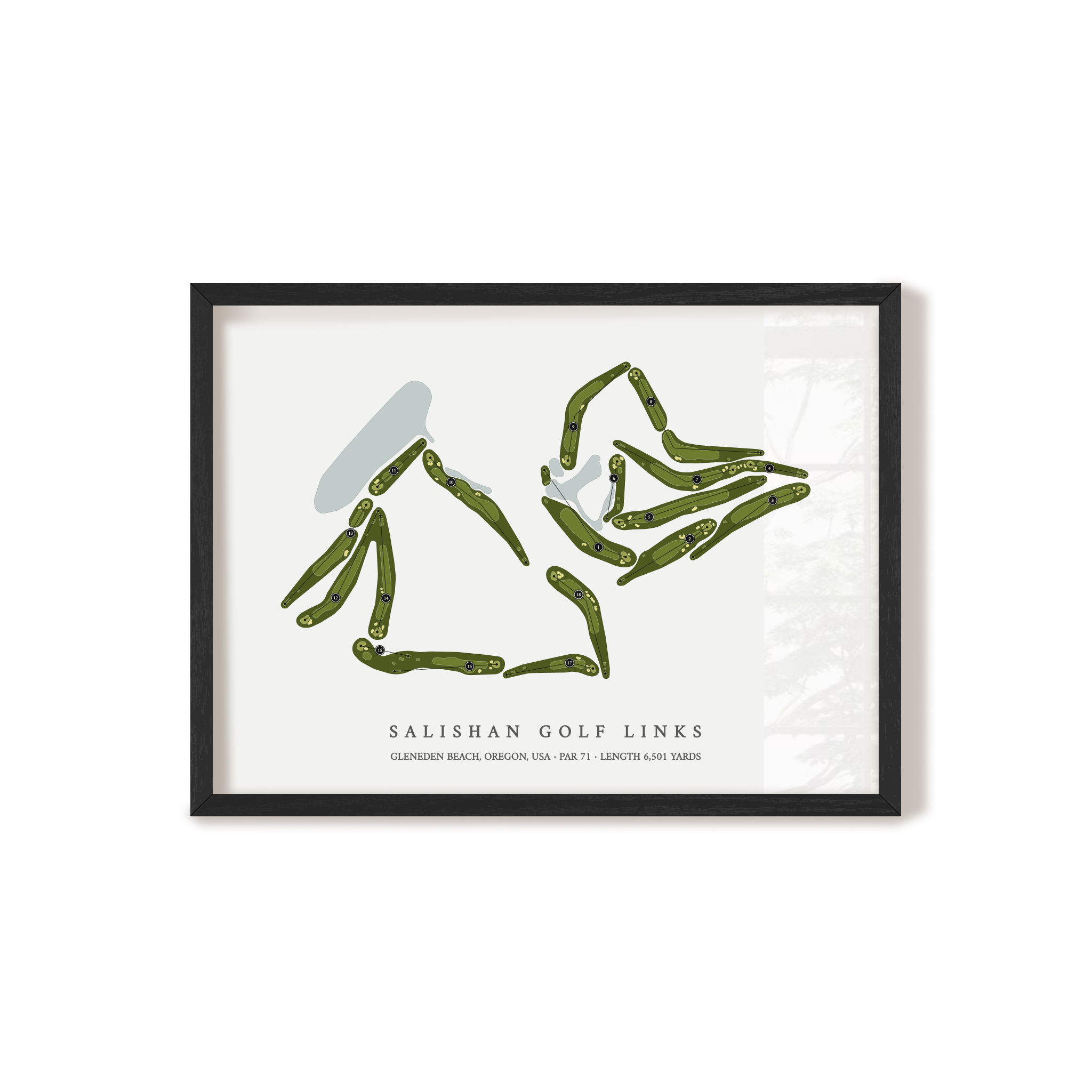 Salishan Golf Links | Golf Course Map | Black+Frame