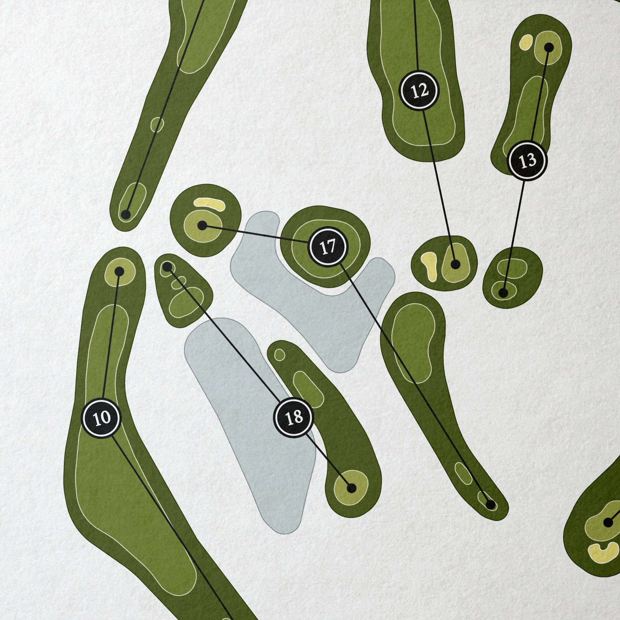 San Juan Country Club | Golf Course Map | Close Up