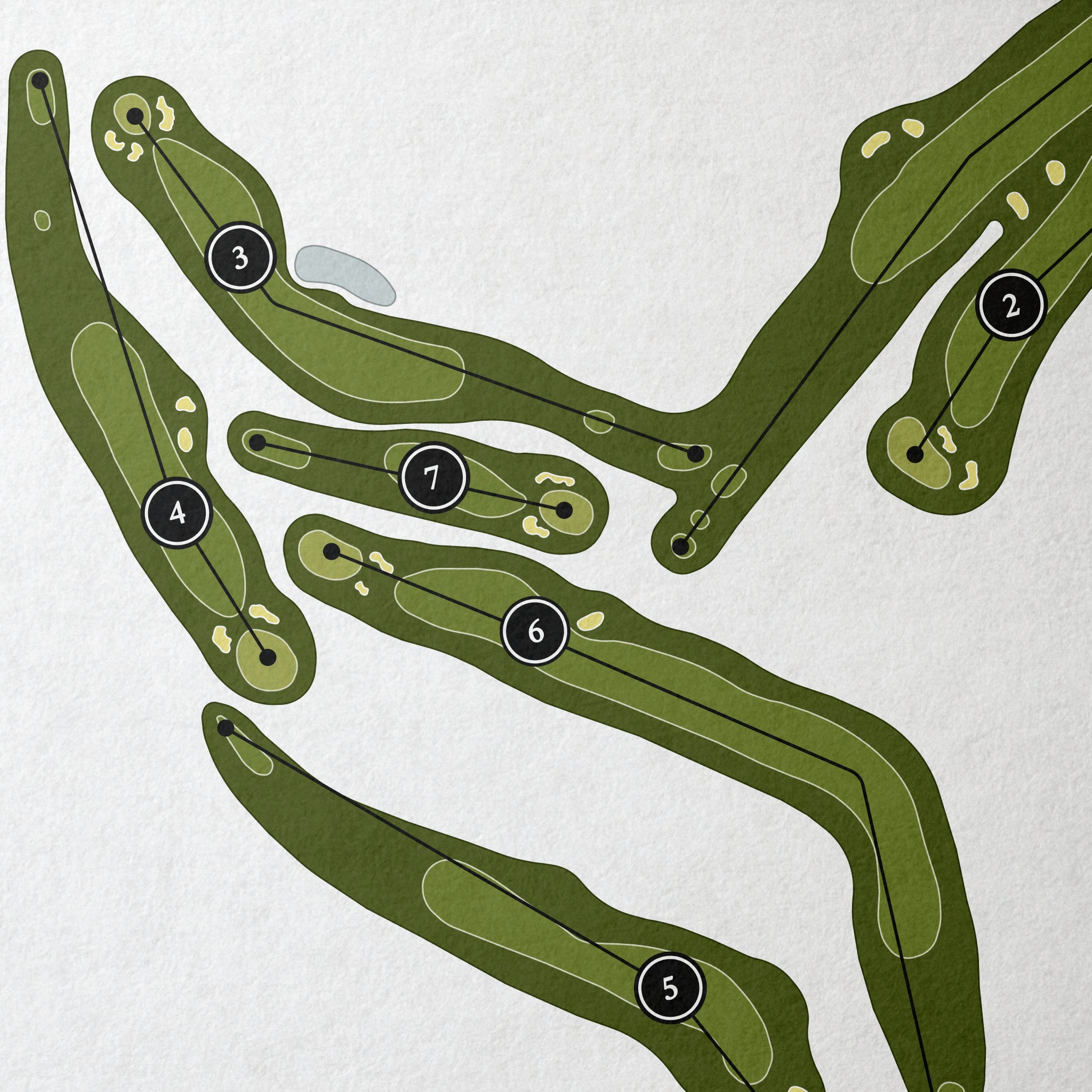 San Juan Hills Golf Club | Golf Course Print | Close+Up