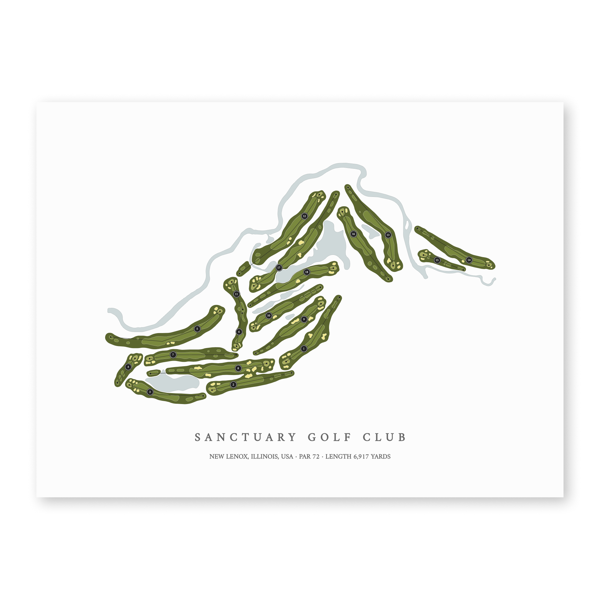 Sanctuary Golf Club | Golf Course Print | Unframed