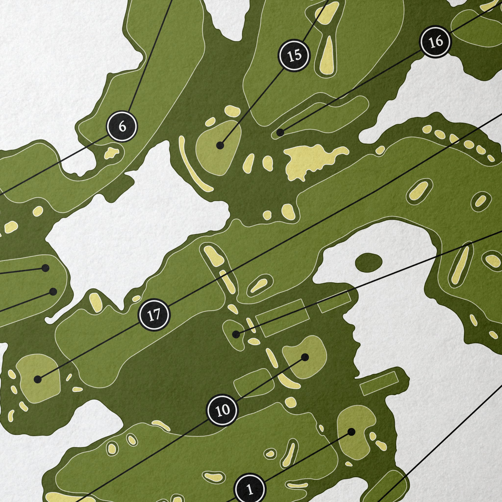 Sand Valley Golf Resort - Lido Course | Golf Course Map | Close Up