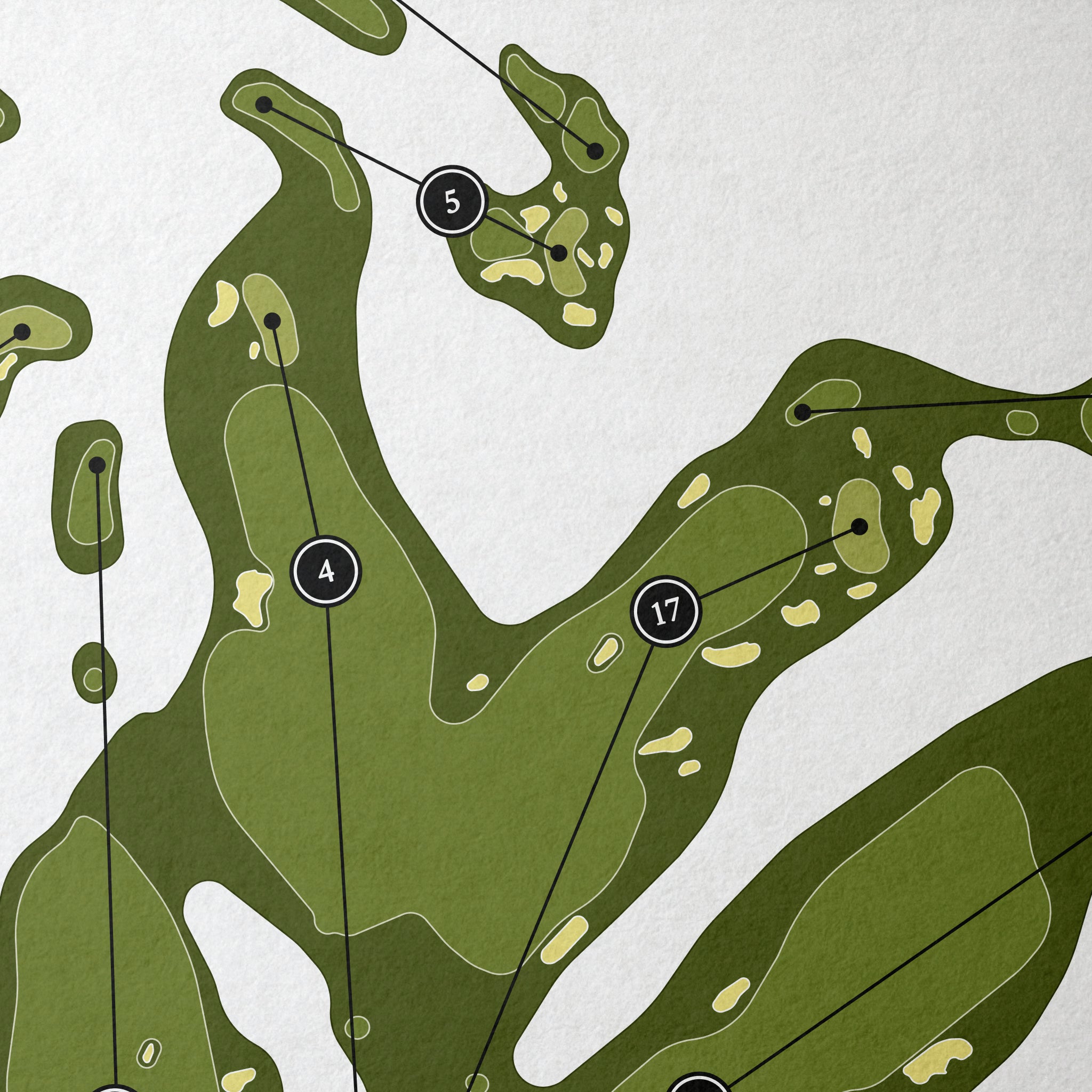 Sand Valley Golf Resort - Sedge Valley Course | Golf Course Map | Close Up