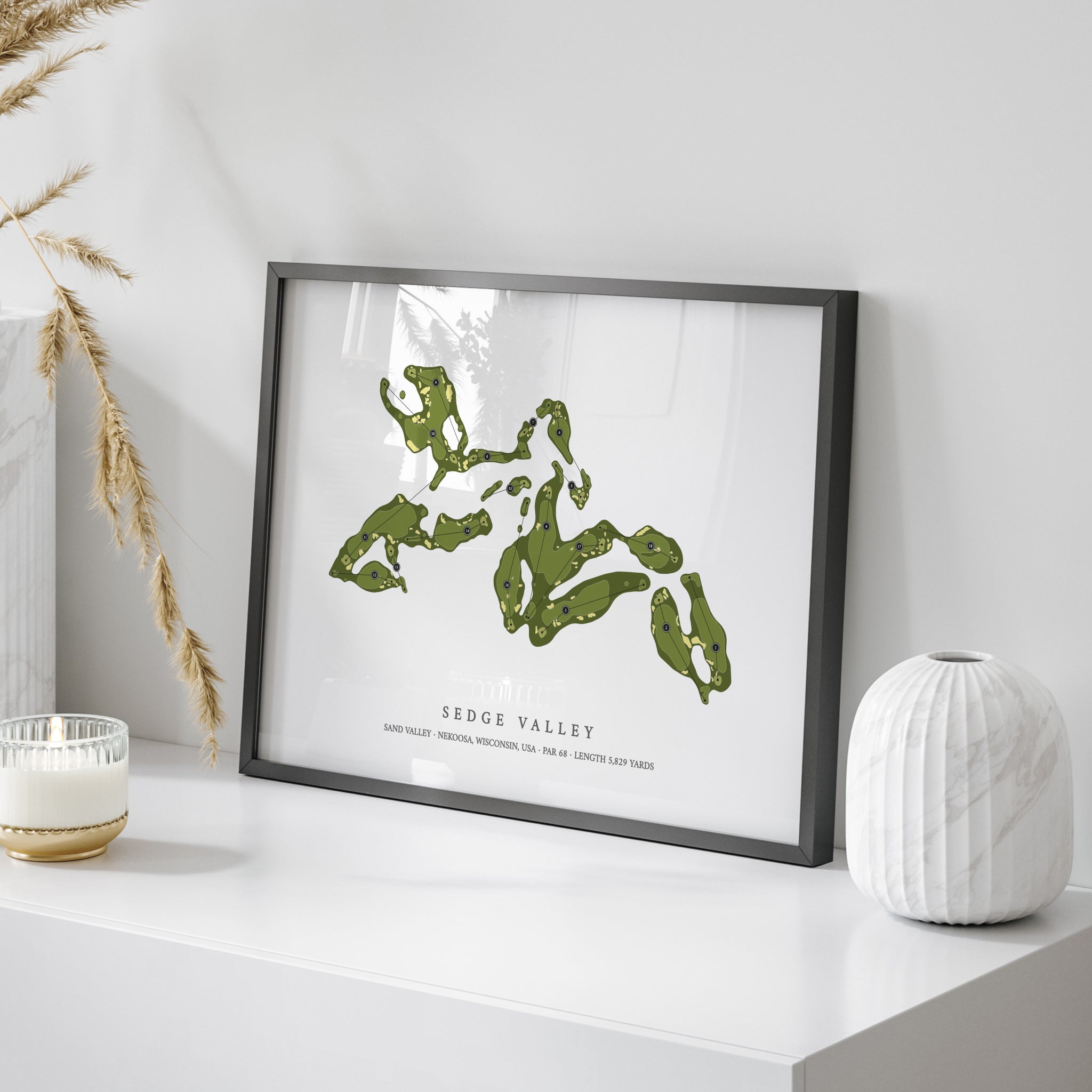 Sand Valley Golf Resort - Sedge Valley Course | Golf Course Map | On Table