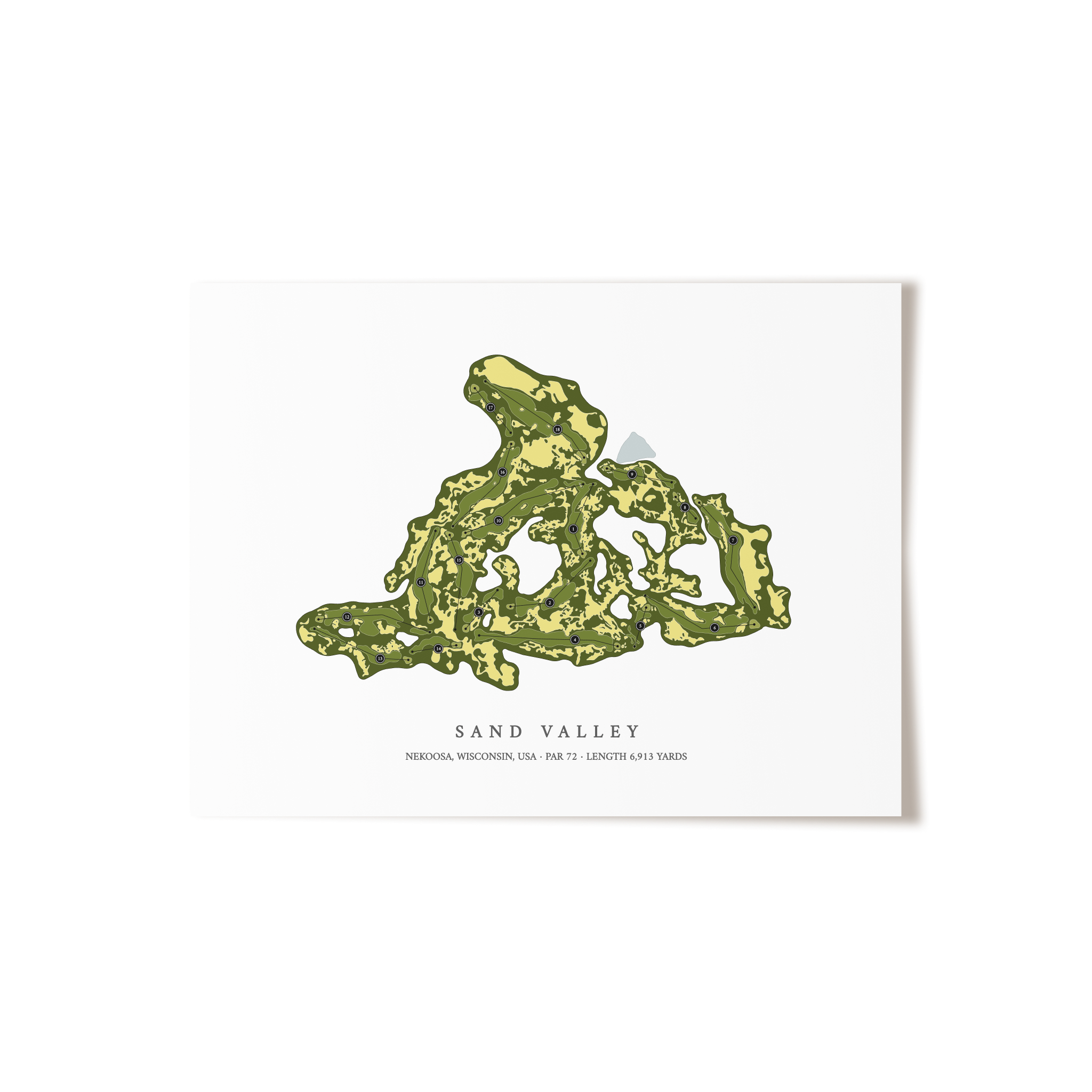 Sand Valley | Golf Course Print | Unframed