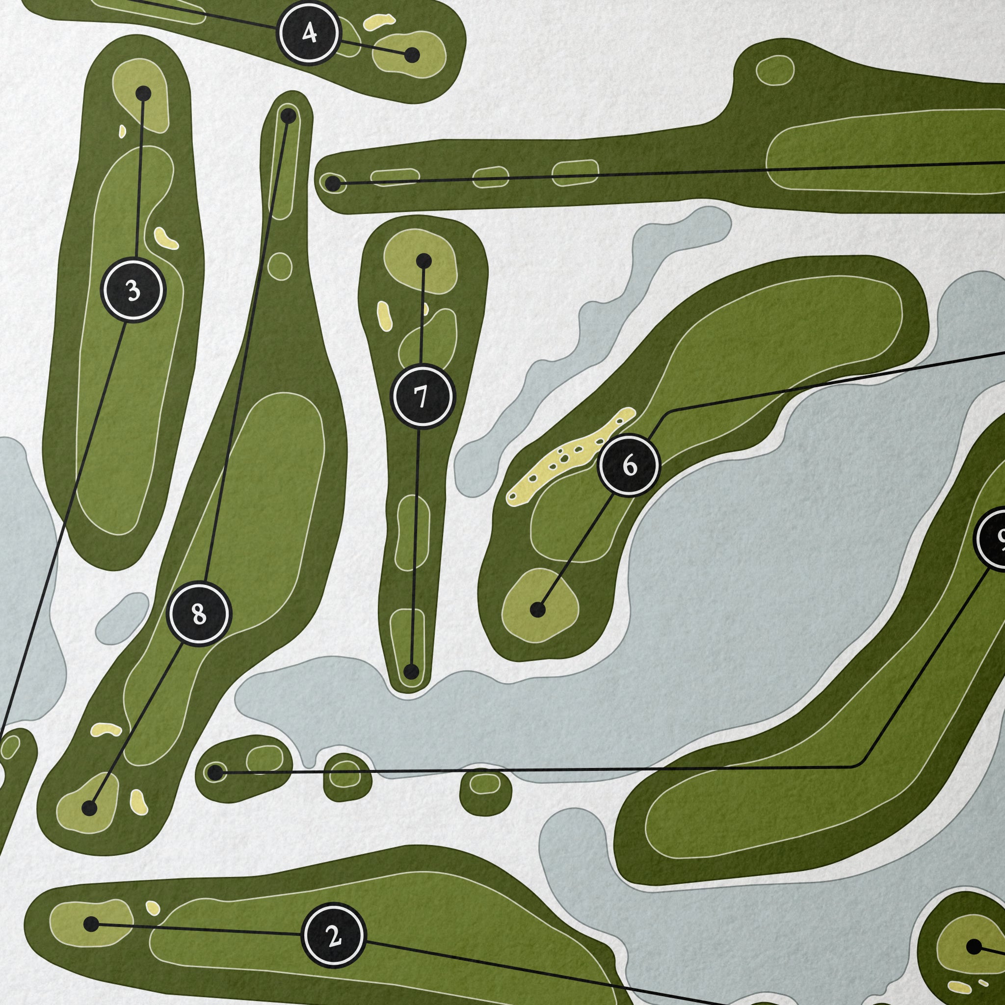 Sandhill Crane Golf Club | Golf Course Map | Close+Up