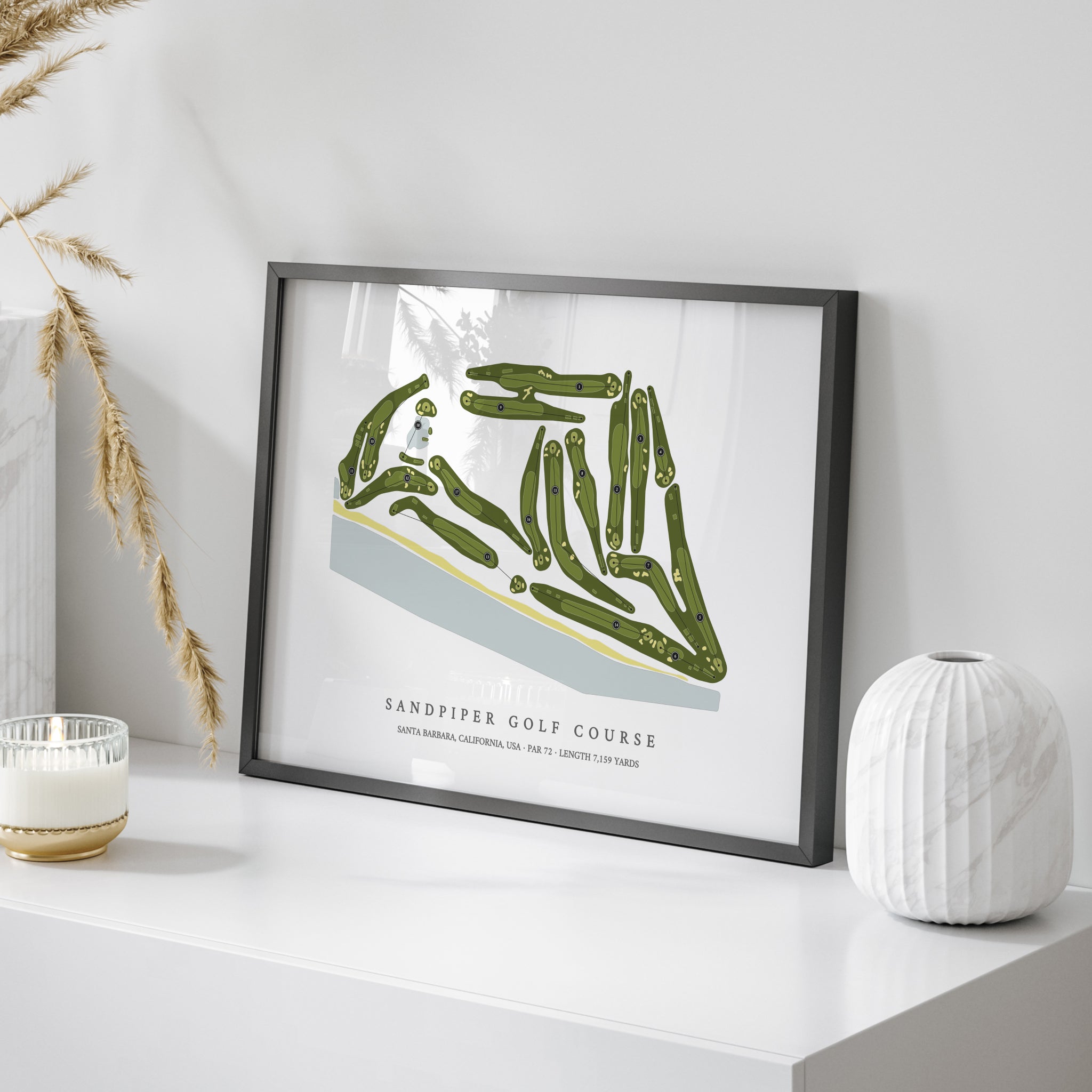 Sandpiper Golf Course | Golf Course Map | On Table