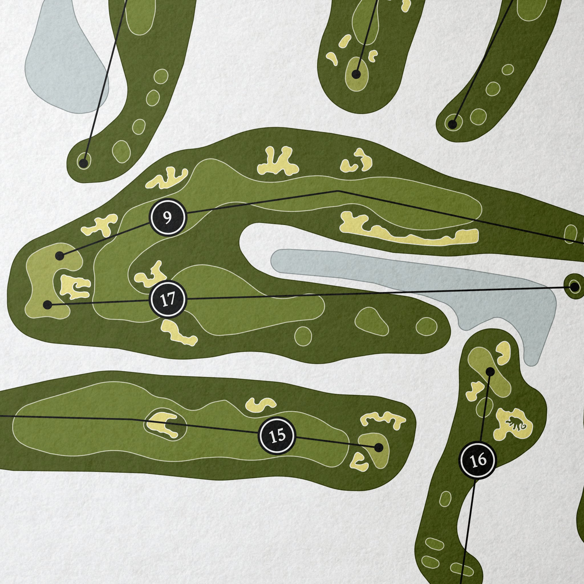 Sandy Lane Golf Club - The Green Monkey Course | Golf Course Map | Close+Up