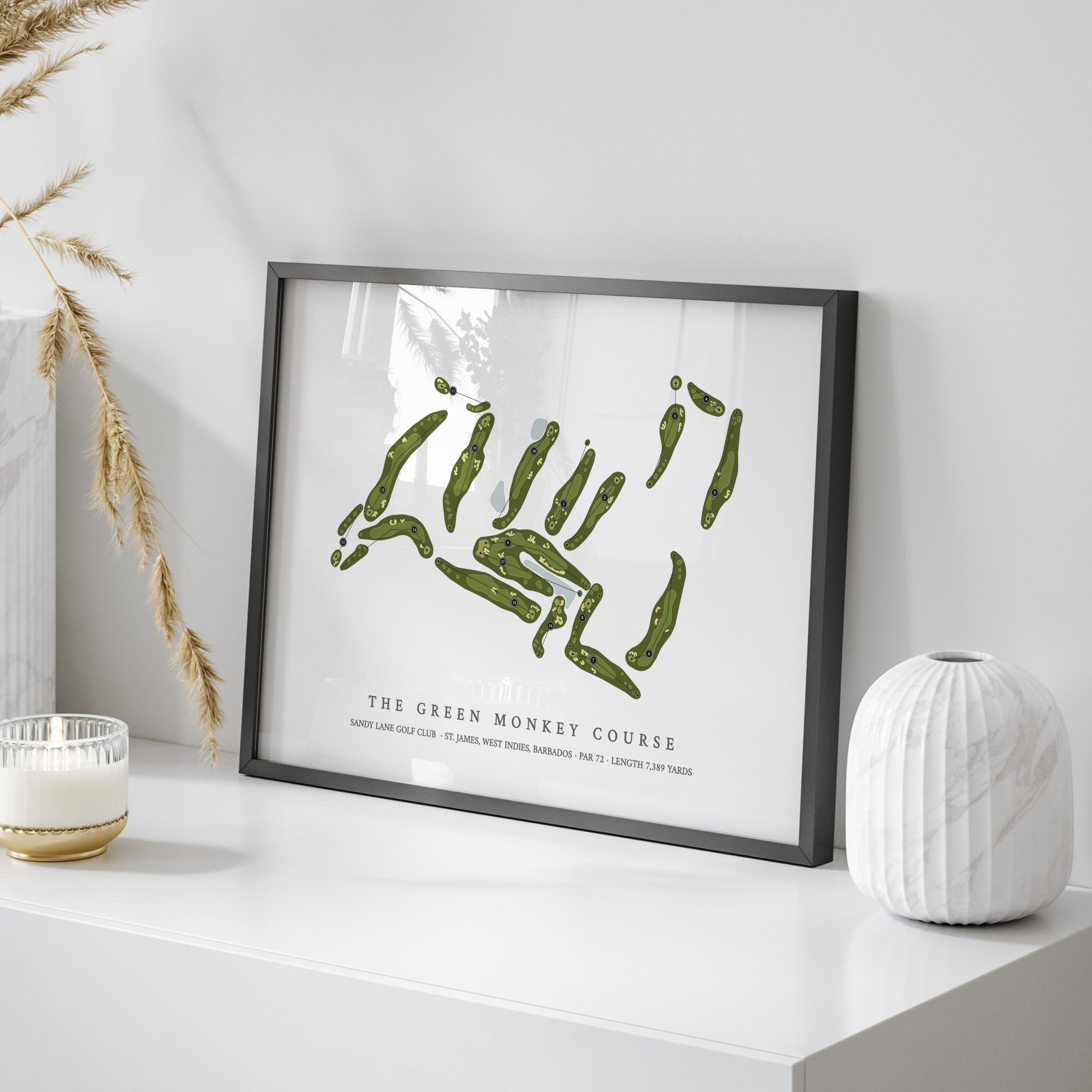 Sandy Lane Golf Club - The Green Monkey Course | Golf Course Map | On+Table