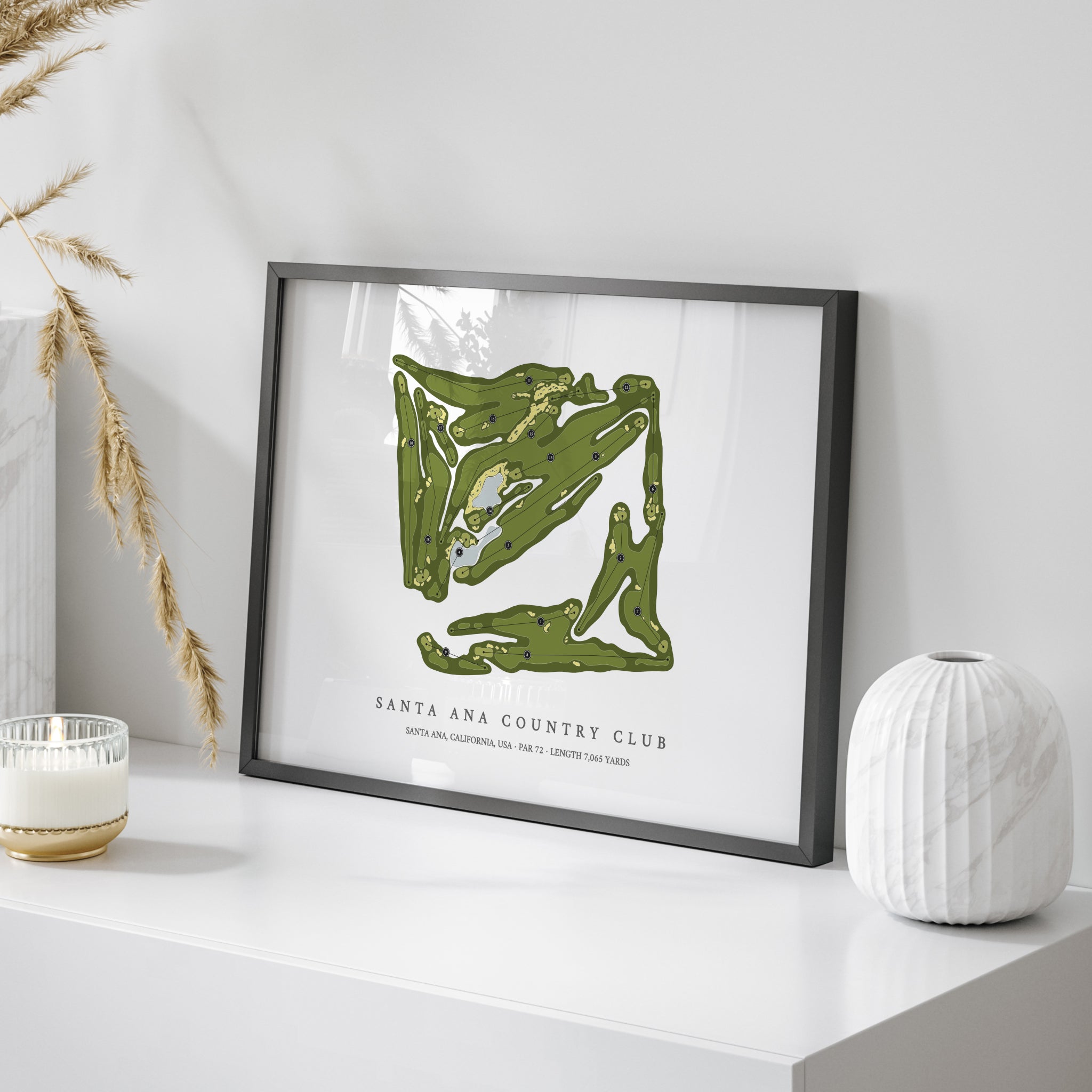 Santa Ana Country Club | Golf Course Map | On Table