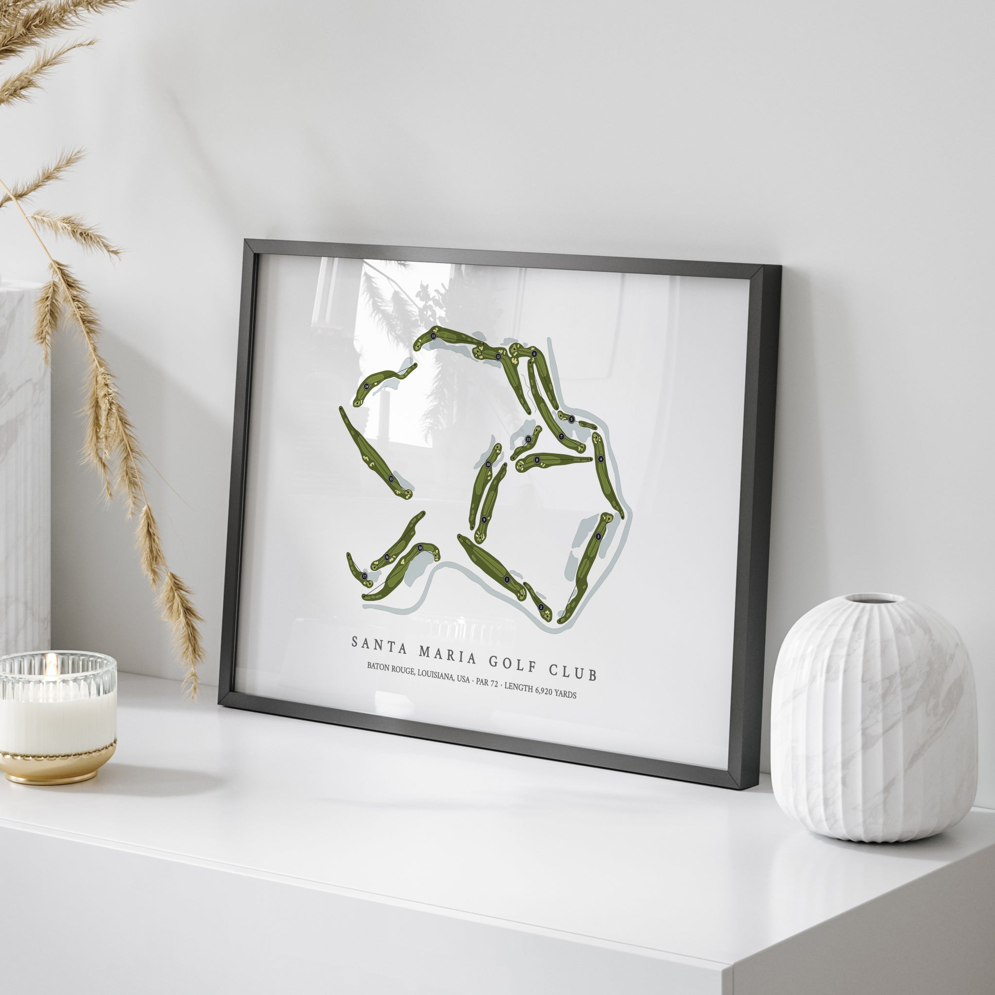 Santa Maria Golf Club | Golf Course Map | On Table