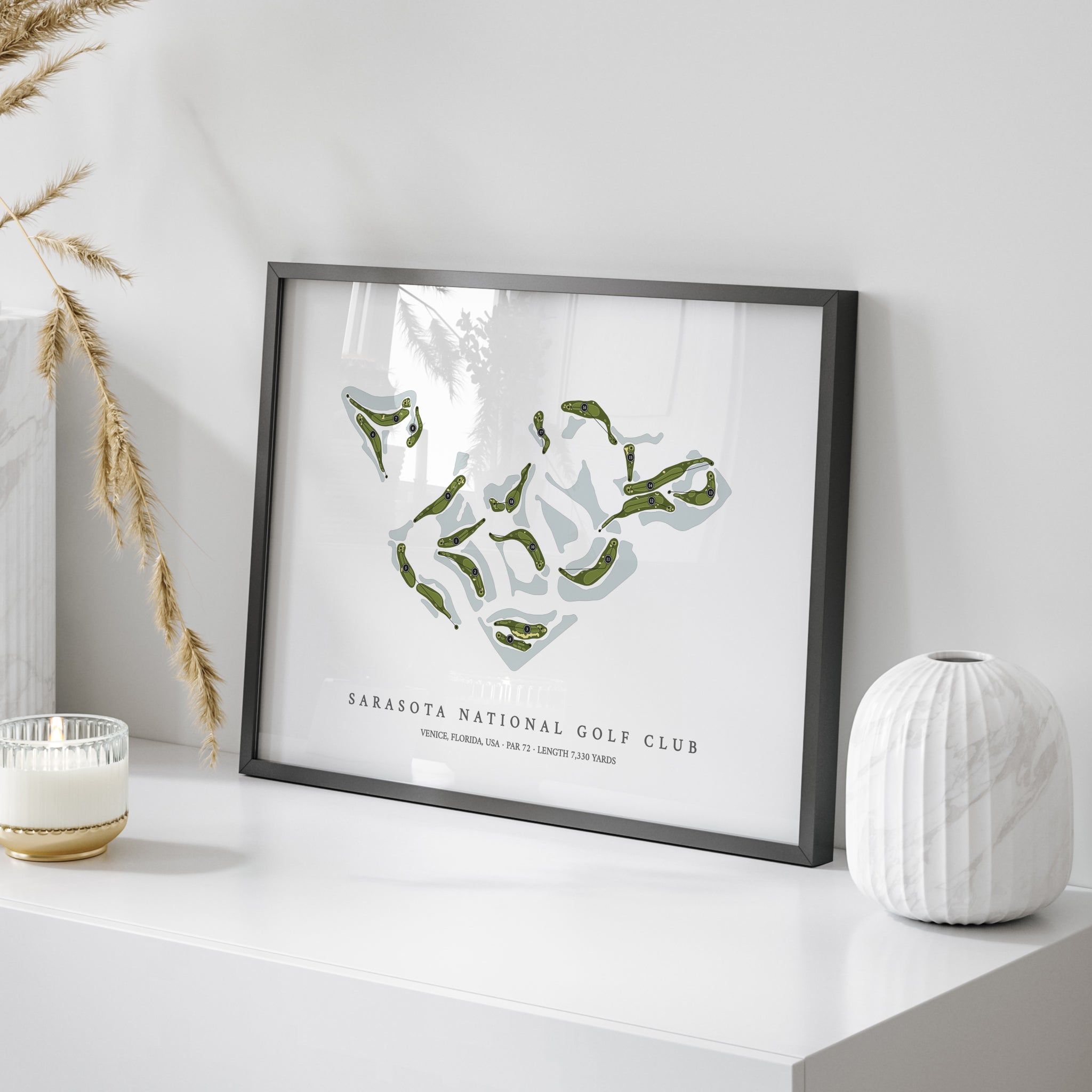 Sarasota National Golf Club | Golf Course Map | On Table