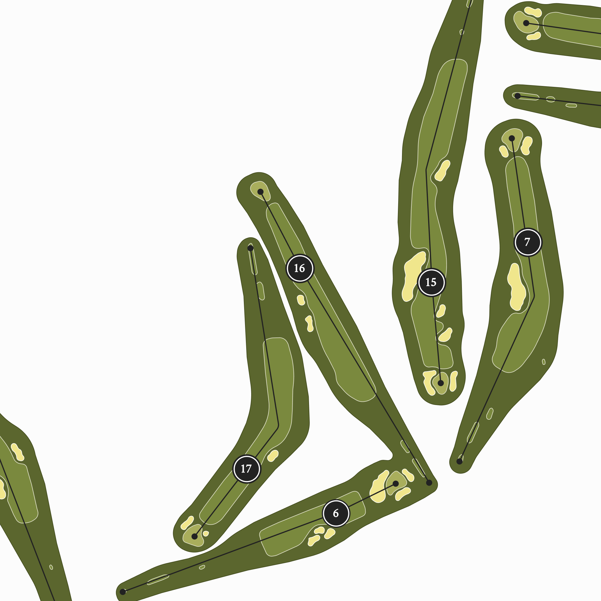 Saucon Valley Country Club - Grace Course | Golf Course Map | Close Up