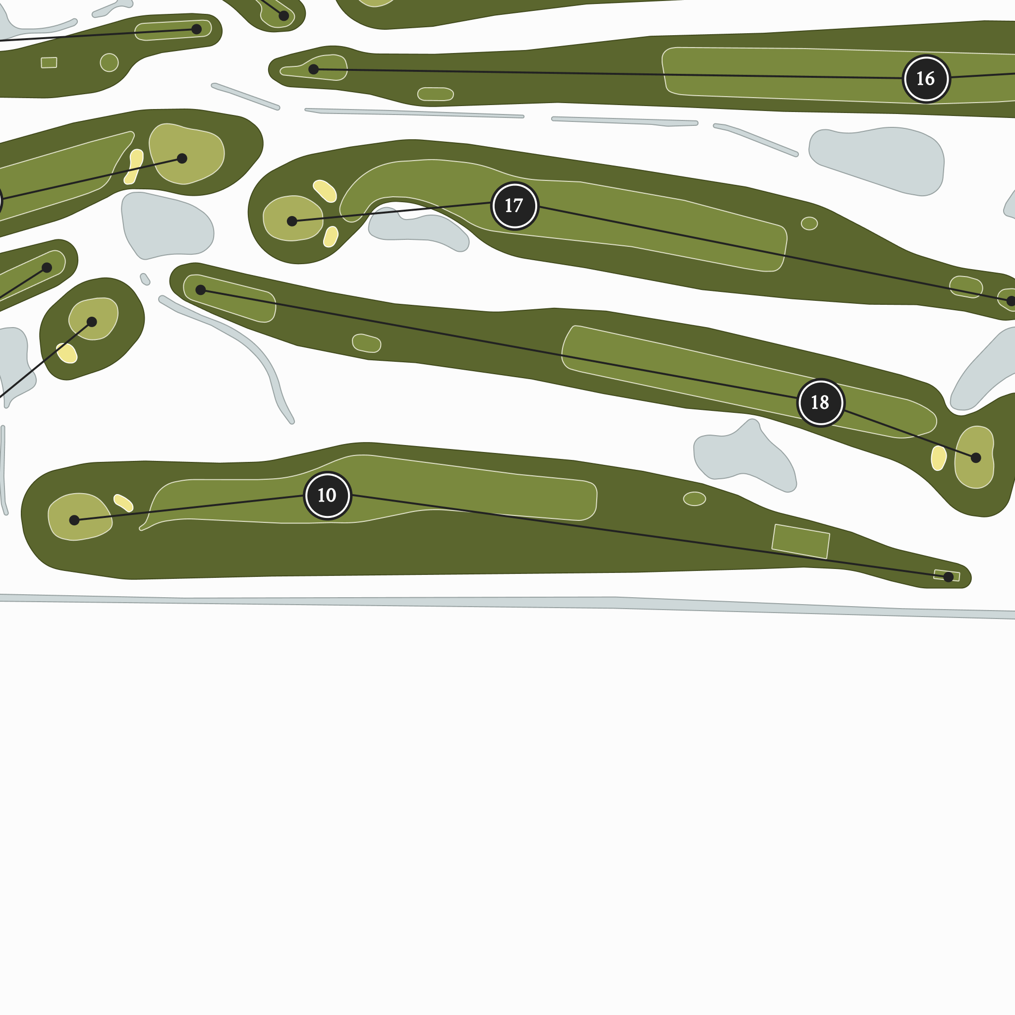 Scherwood Golf Course | Golf Course Map | Close Up