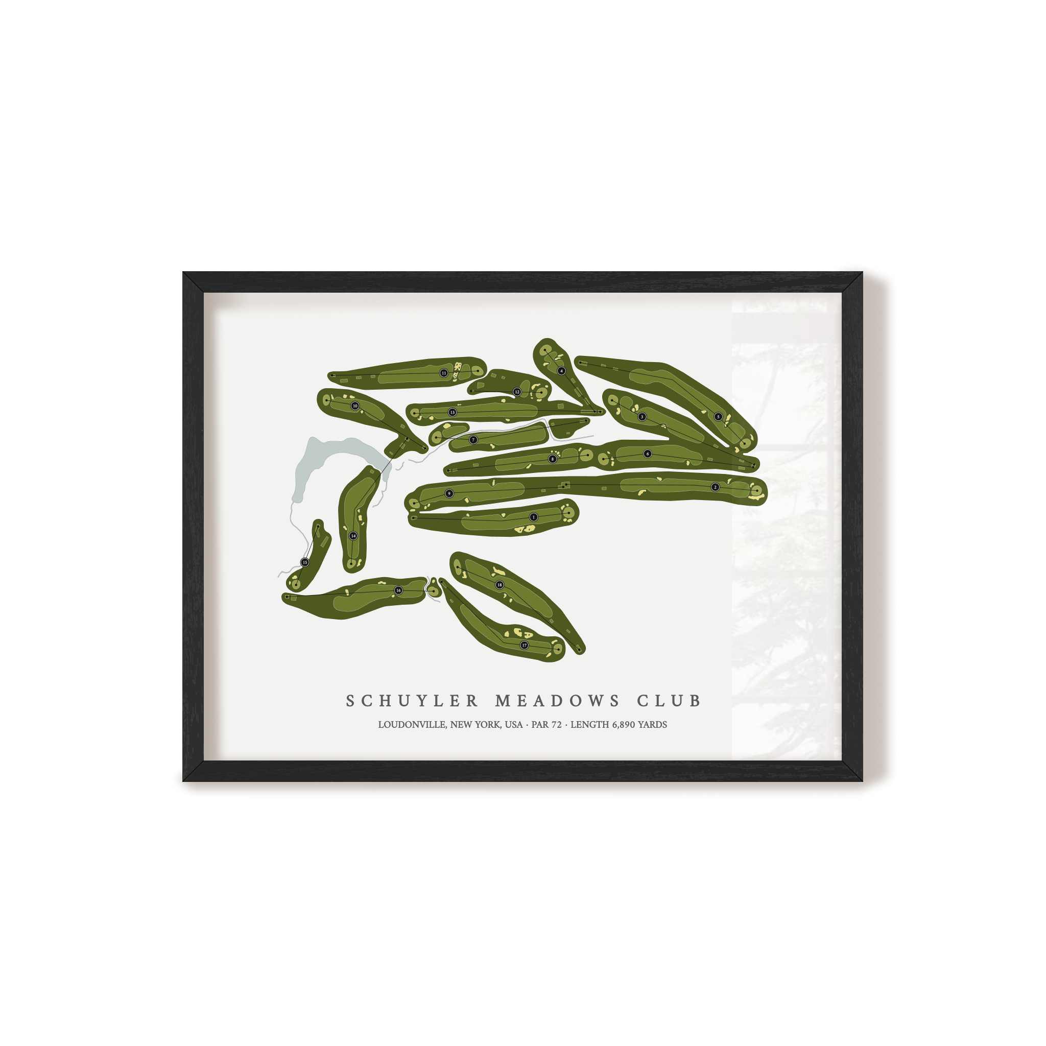 Schuyler Meadows Club | Golf Course Print | Black Frame