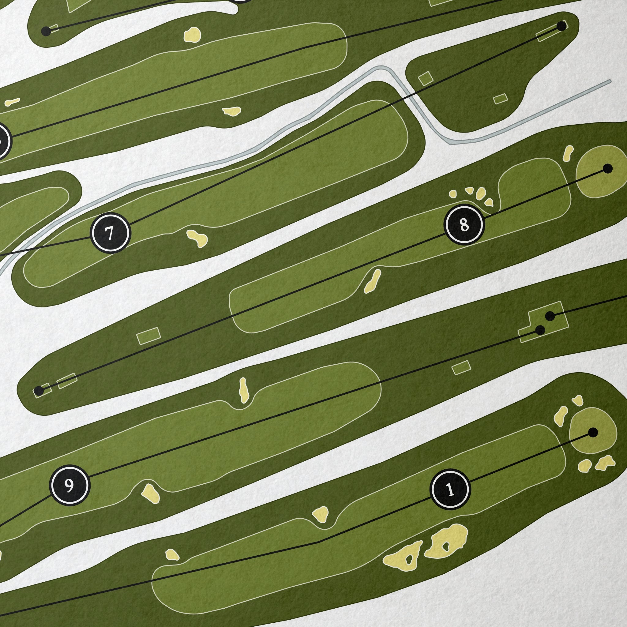 Schuyler Meadows Club | Golf Course Print | Close Up