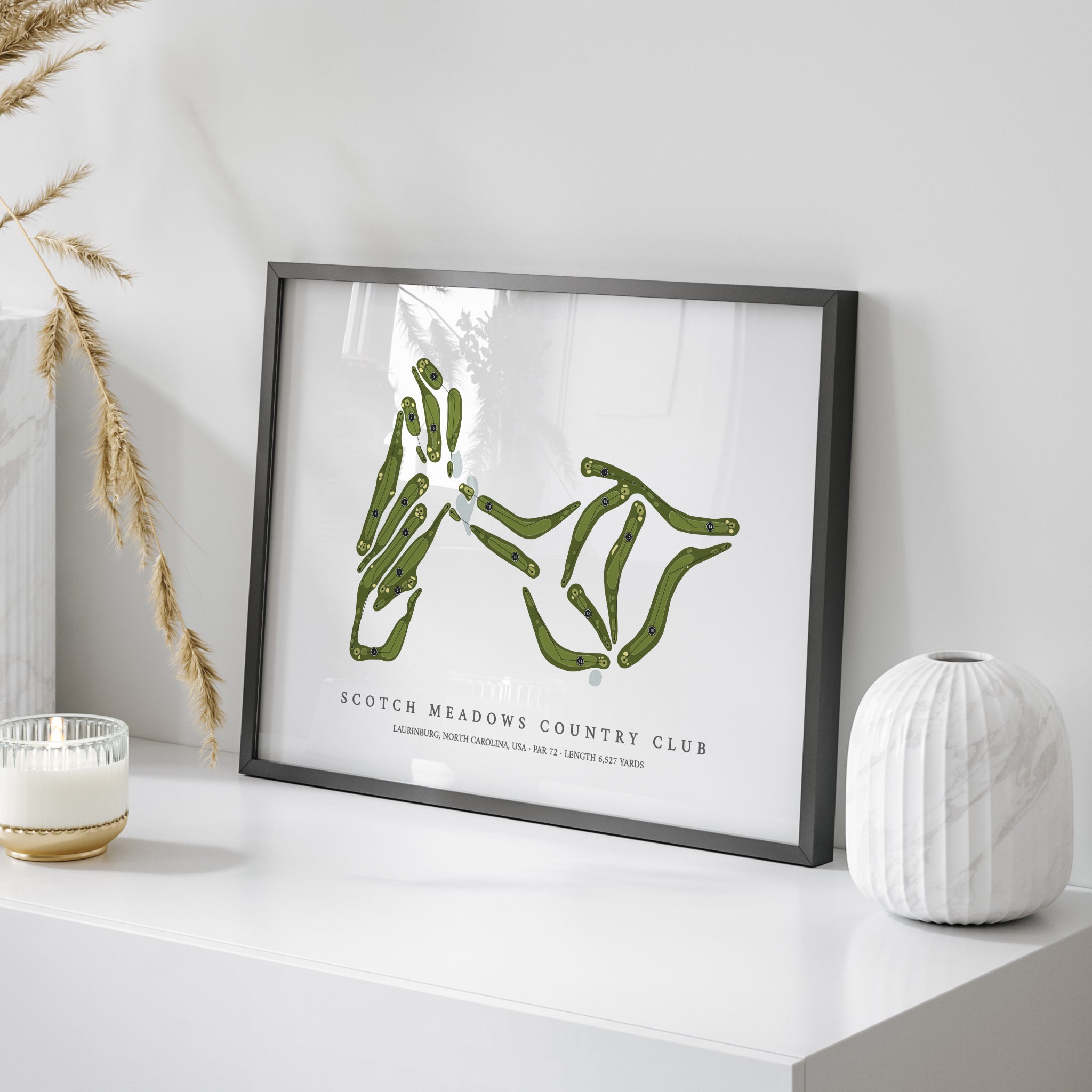 Scotch Meadows Country Club | Golf Course Map | On Table