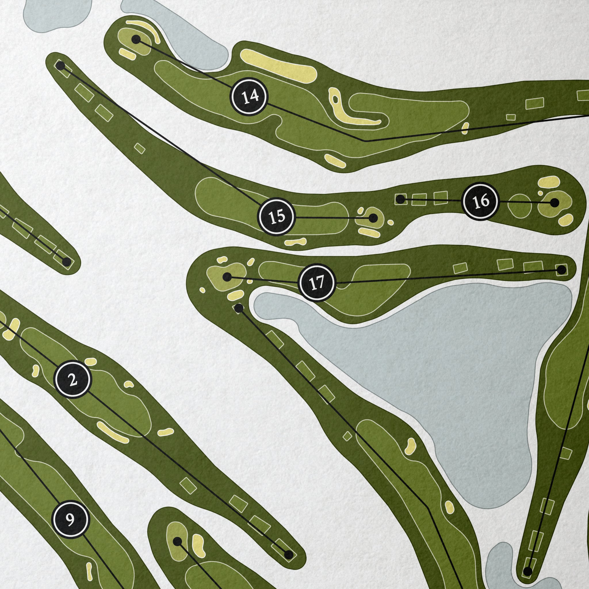 Sea Island Golf Club - Plantation Course | Golf Course Map | Close Up