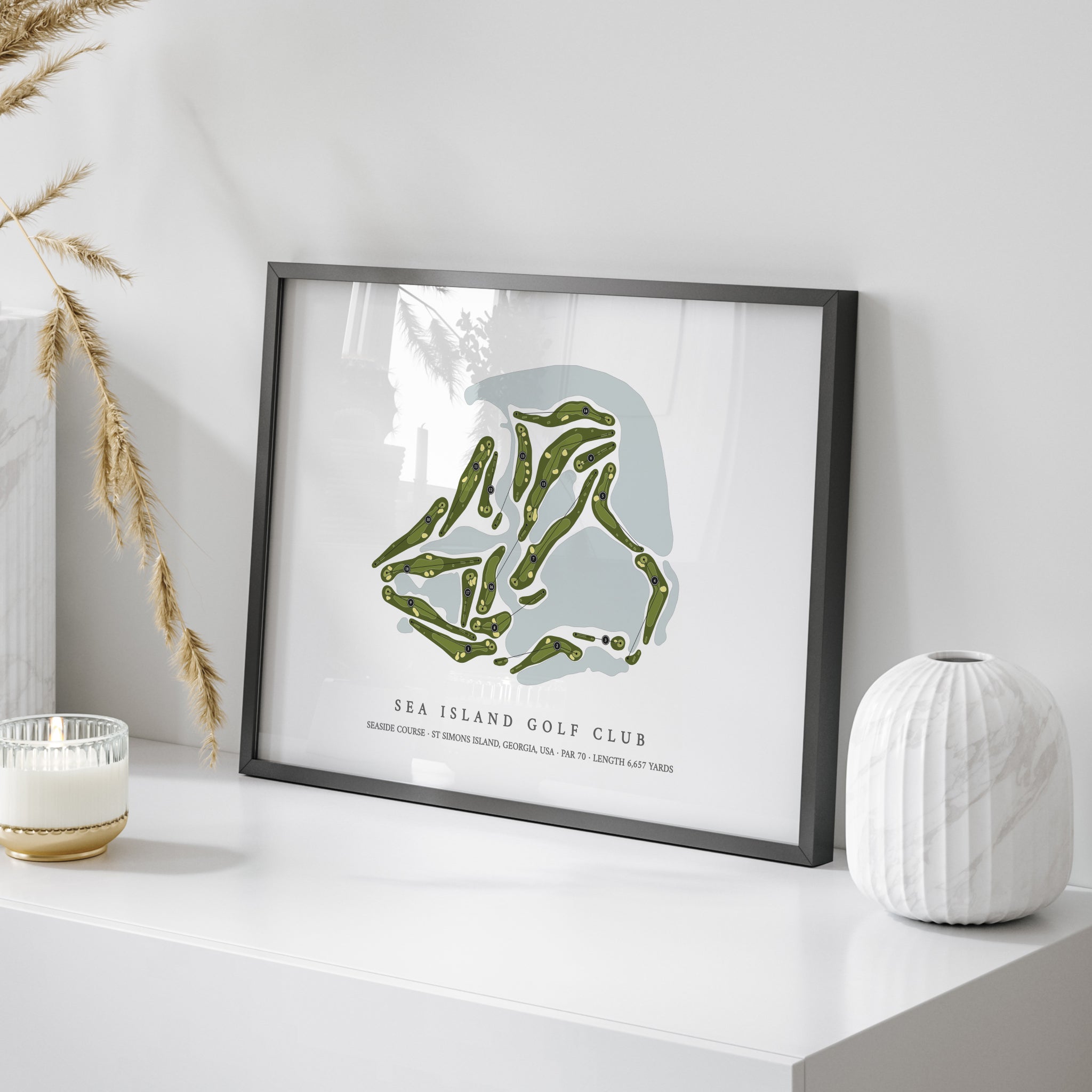 Sea Island Golf Club - Seaside Course | Golf Course Map | On+Table