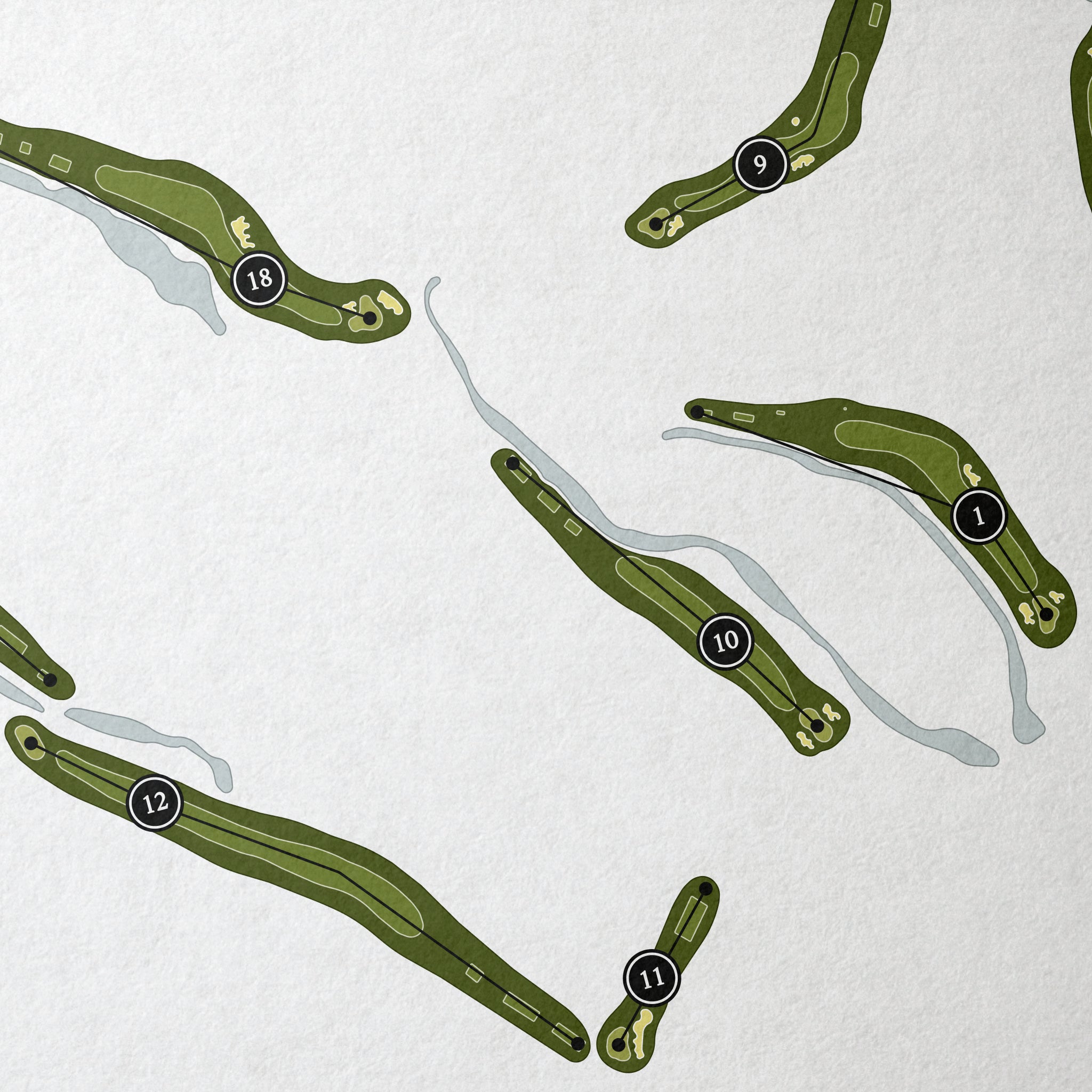 Sea Pines Country Club | Golf Course Map | Close Up