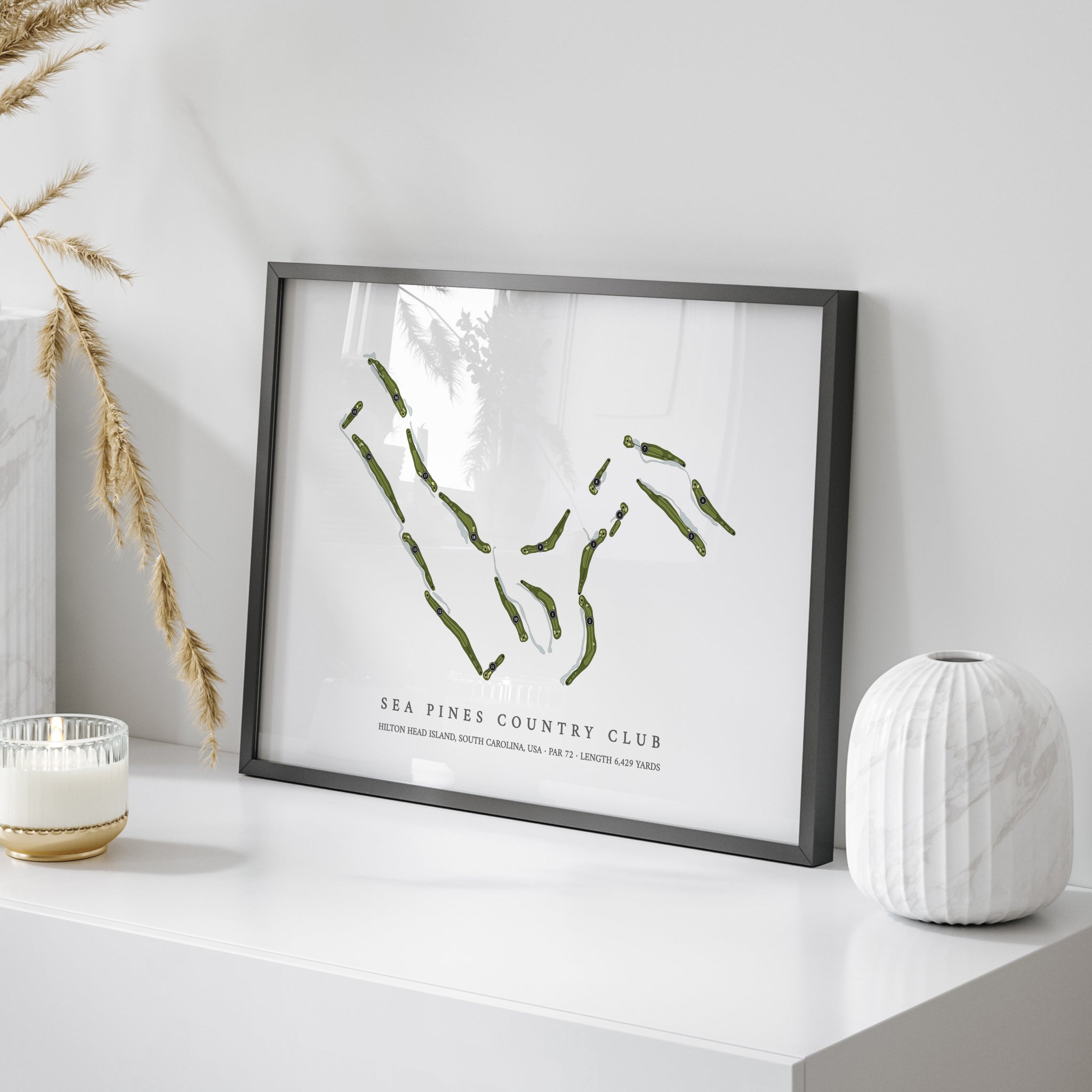 Sea Pines Country Club | Golf Course Map | On Table