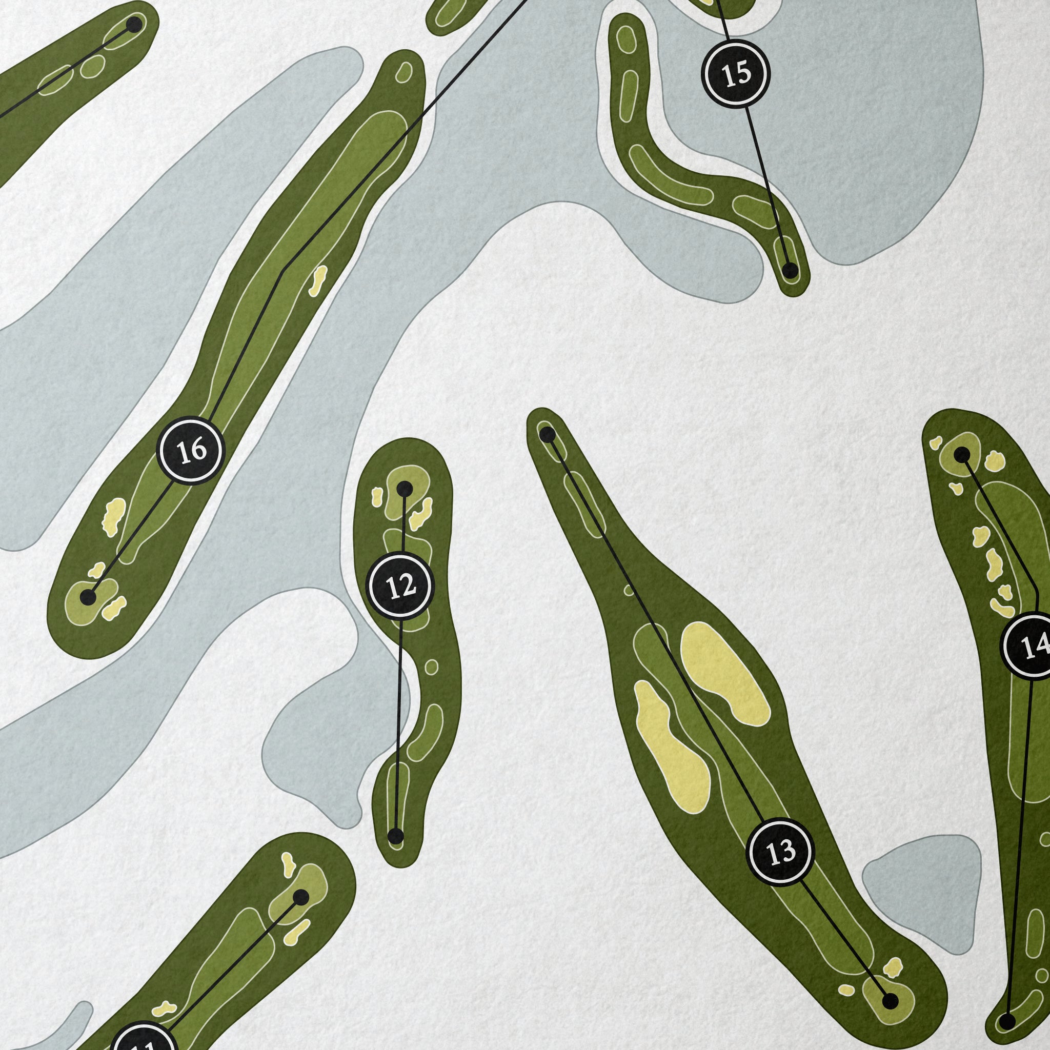 Seabrook Island Club - Ocean Winds | Golf Course Print | Close Up