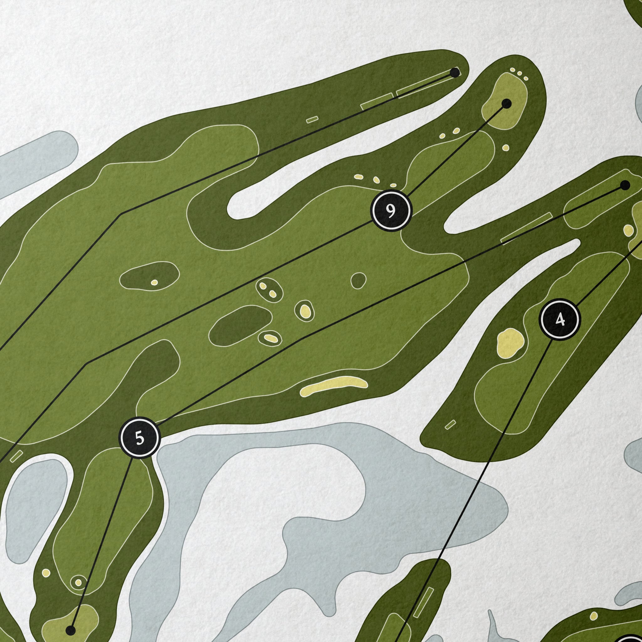Secession Golf Club | Golf Course Print | Close Up
