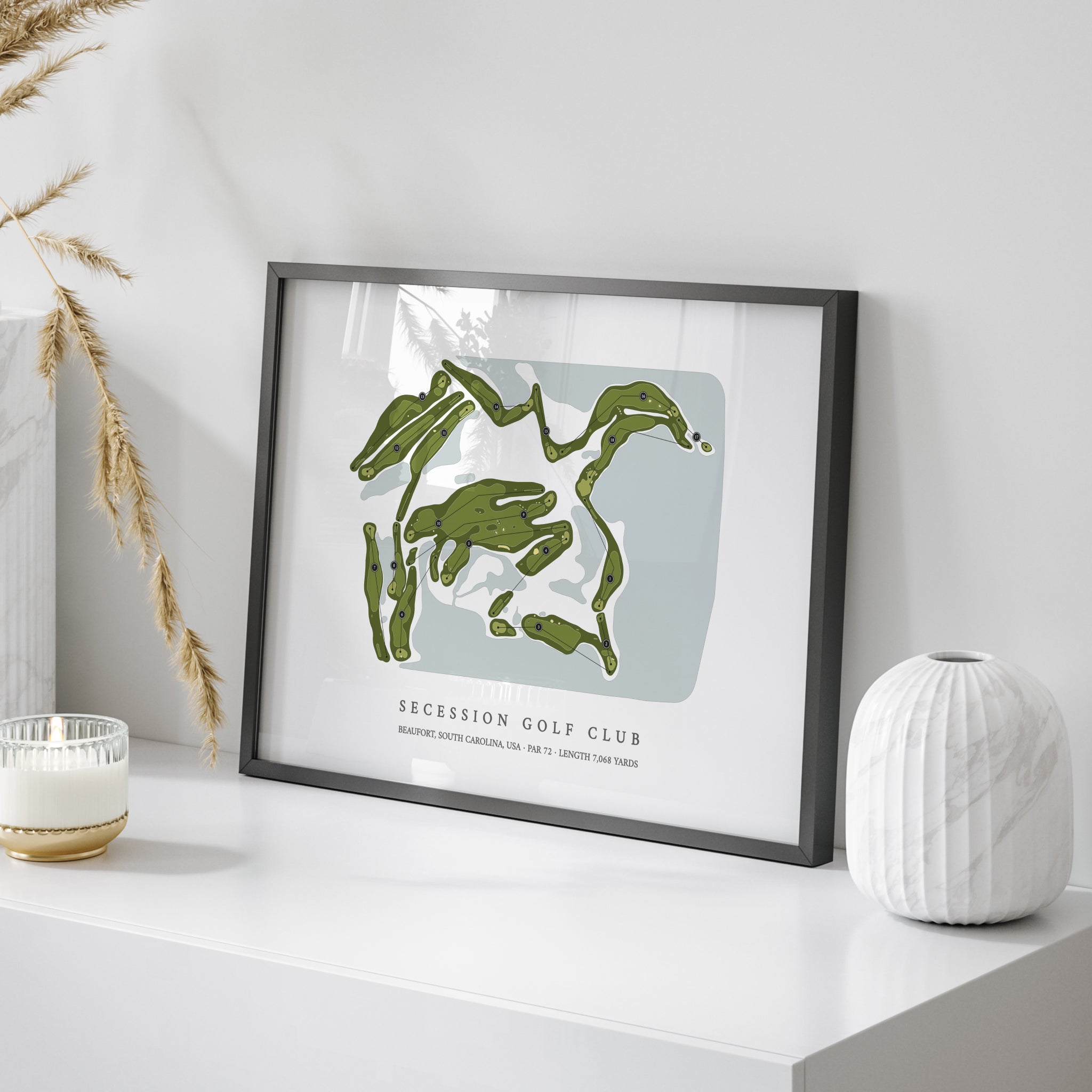 Secession Golf Club | Golf Course Print | On Table