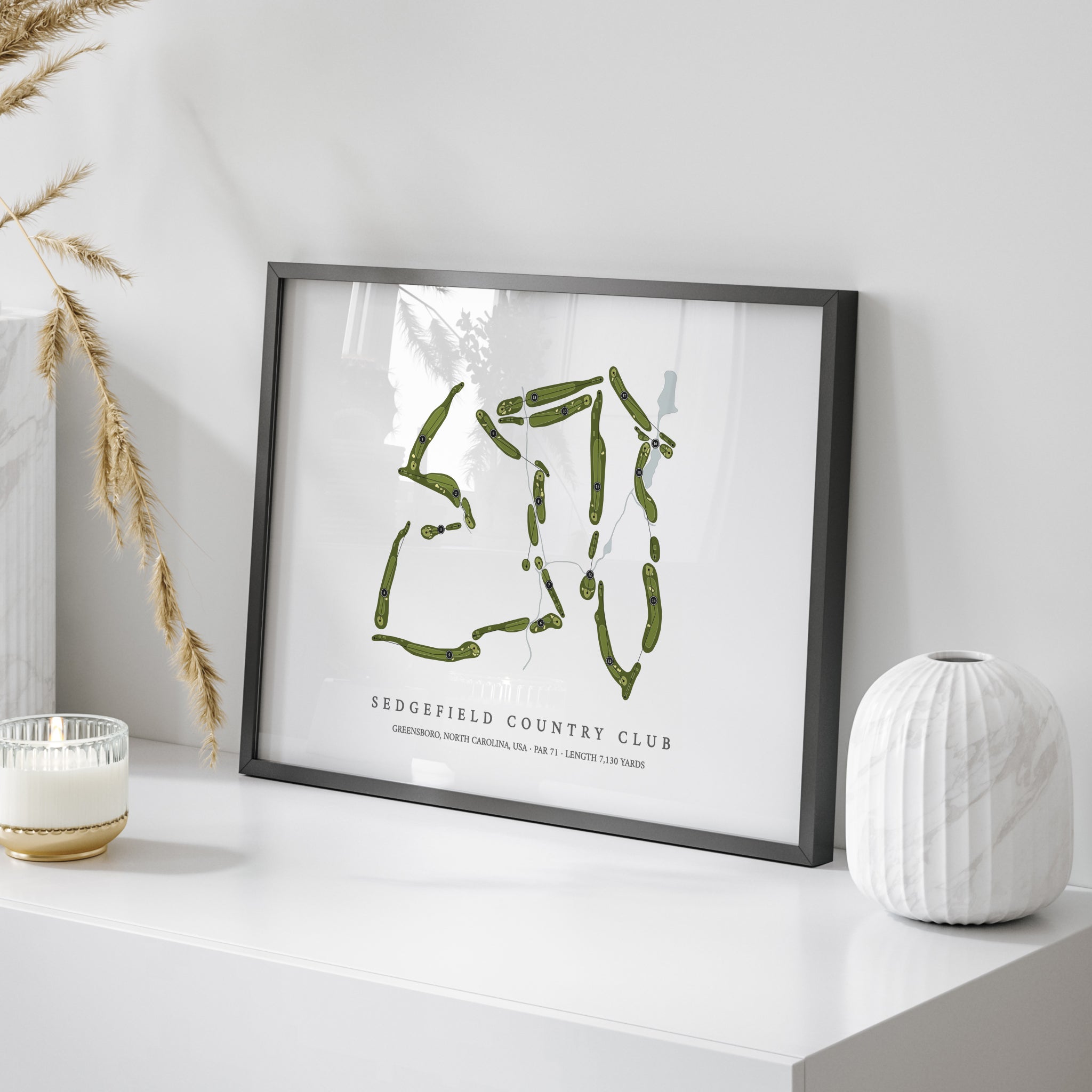 Sedgefield Country Club | Golf Course Map | On Table