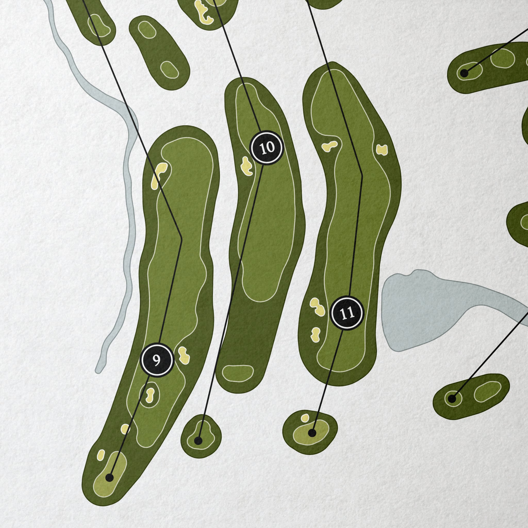 Sequoyah National Golf Club | Golf Course Map | Close Up