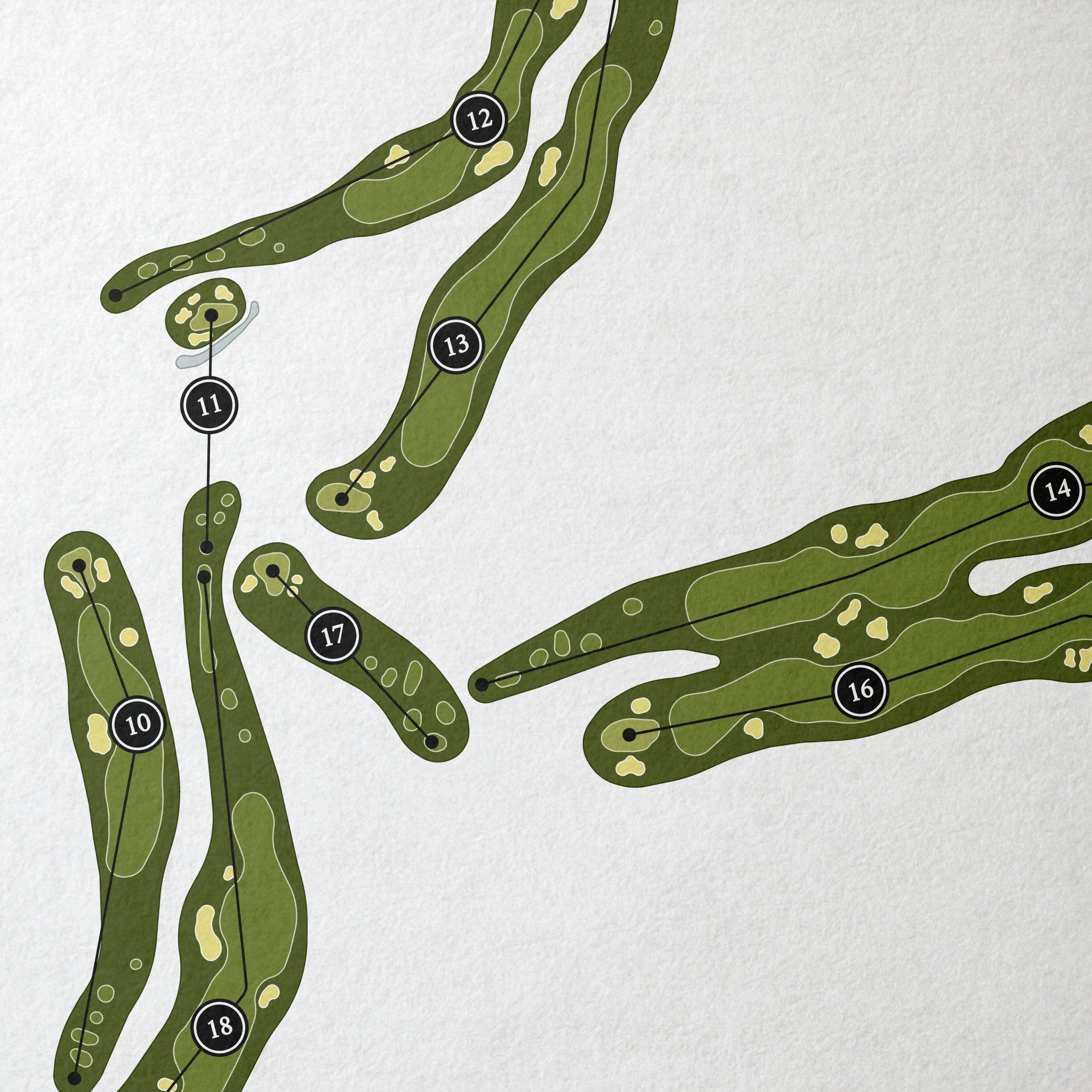Serrano Country Club | Golf Course Map | Close Up