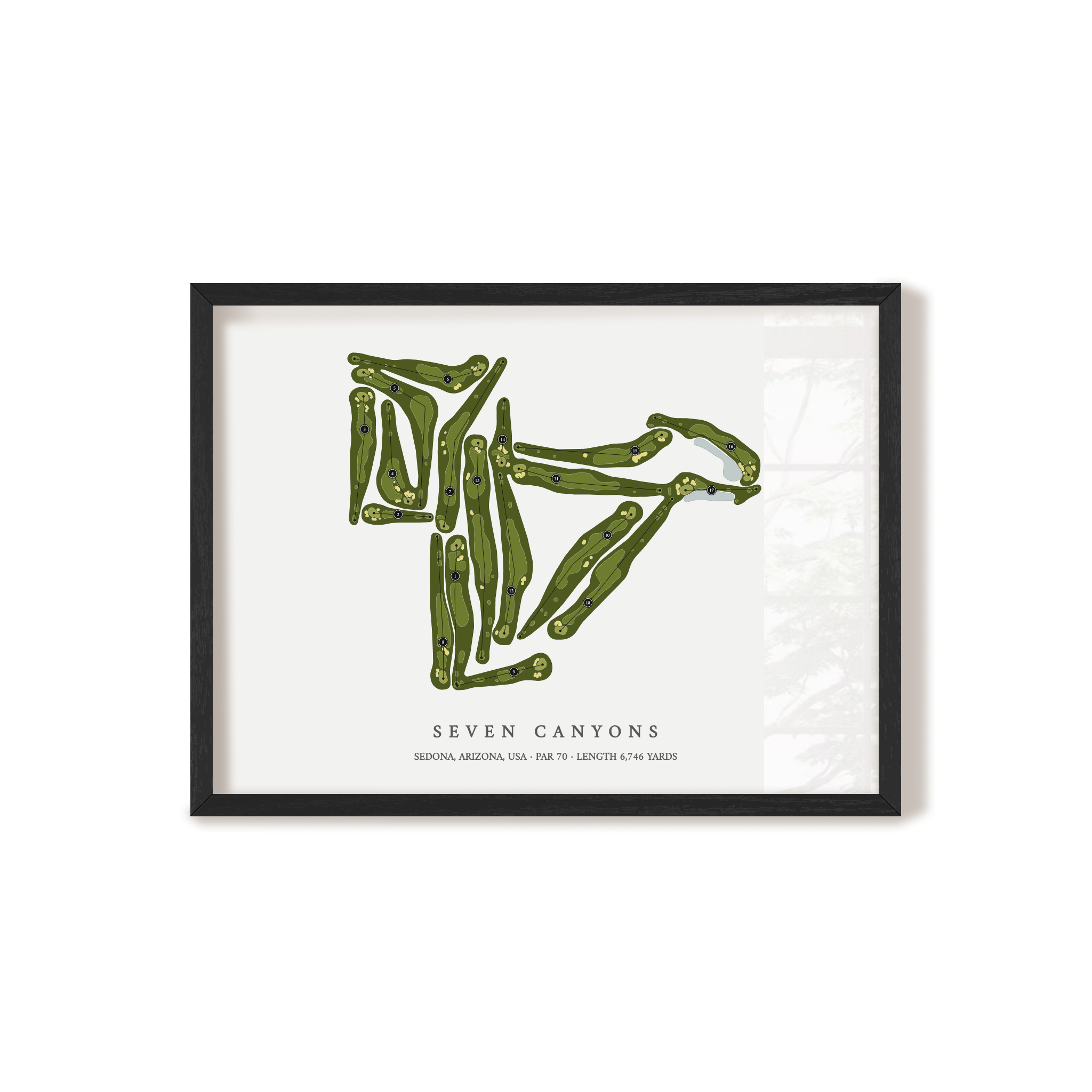 Seven Canyons | Golf Course Print | Black+Frame